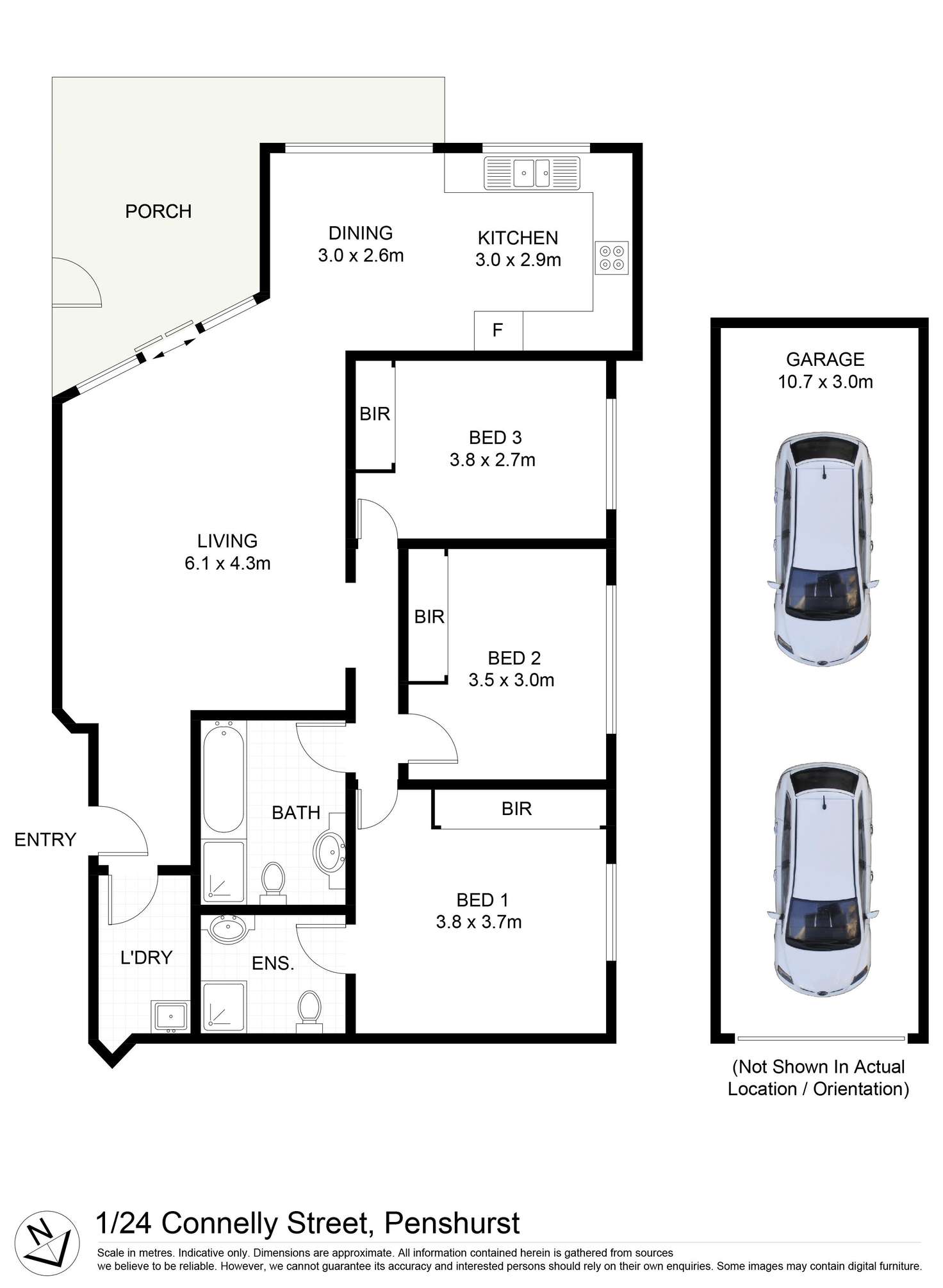 Floorplan of Homely unit listing, 1/24-28 Connelly Street, Penshurst NSW 2222