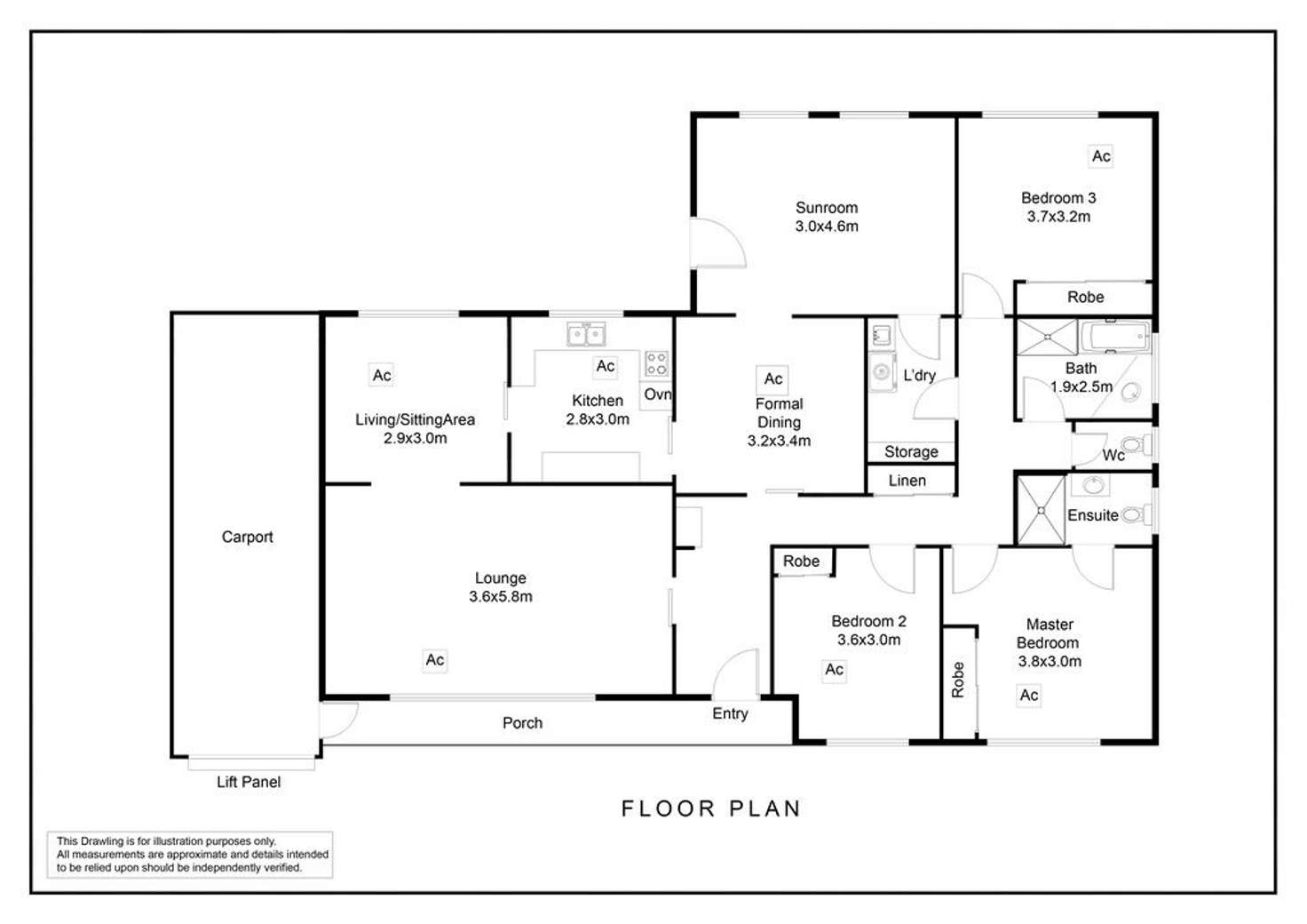 Floorplan of Homely house listing, 11 Rivett Avenue, Fulham Gardens SA 5024