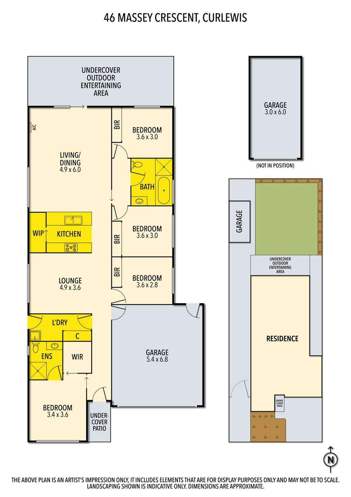 Floorplan of Homely house listing, 46 Massey Crescent, Curlewis VIC 3222