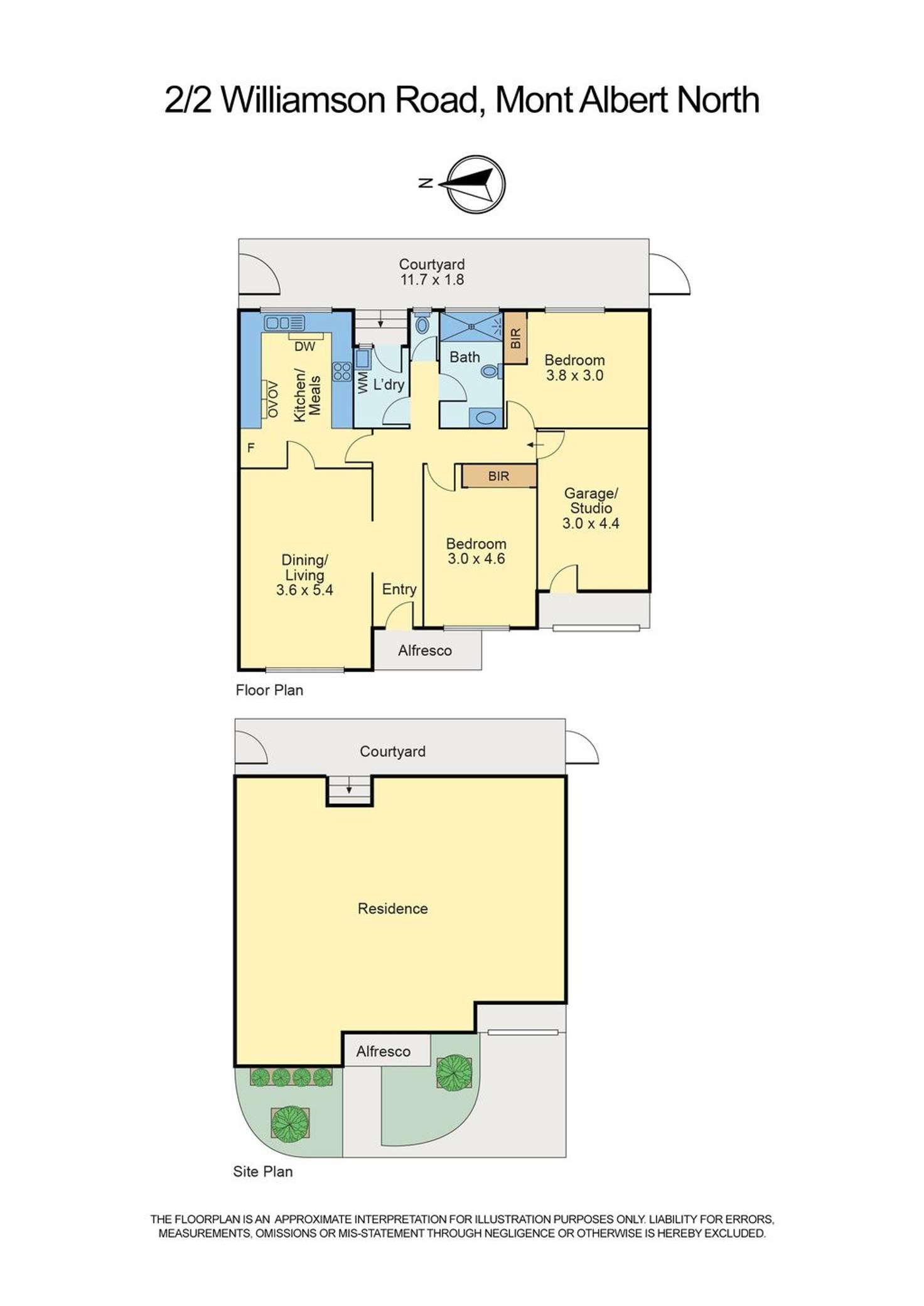 Floorplan of Homely unit listing, 2/2 Williamson Road, Mont Albert North VIC 3129