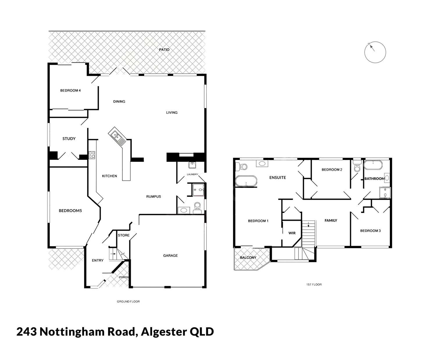 Floorplan of Homely house listing, 243 Nottingham Road, Algester QLD 4115