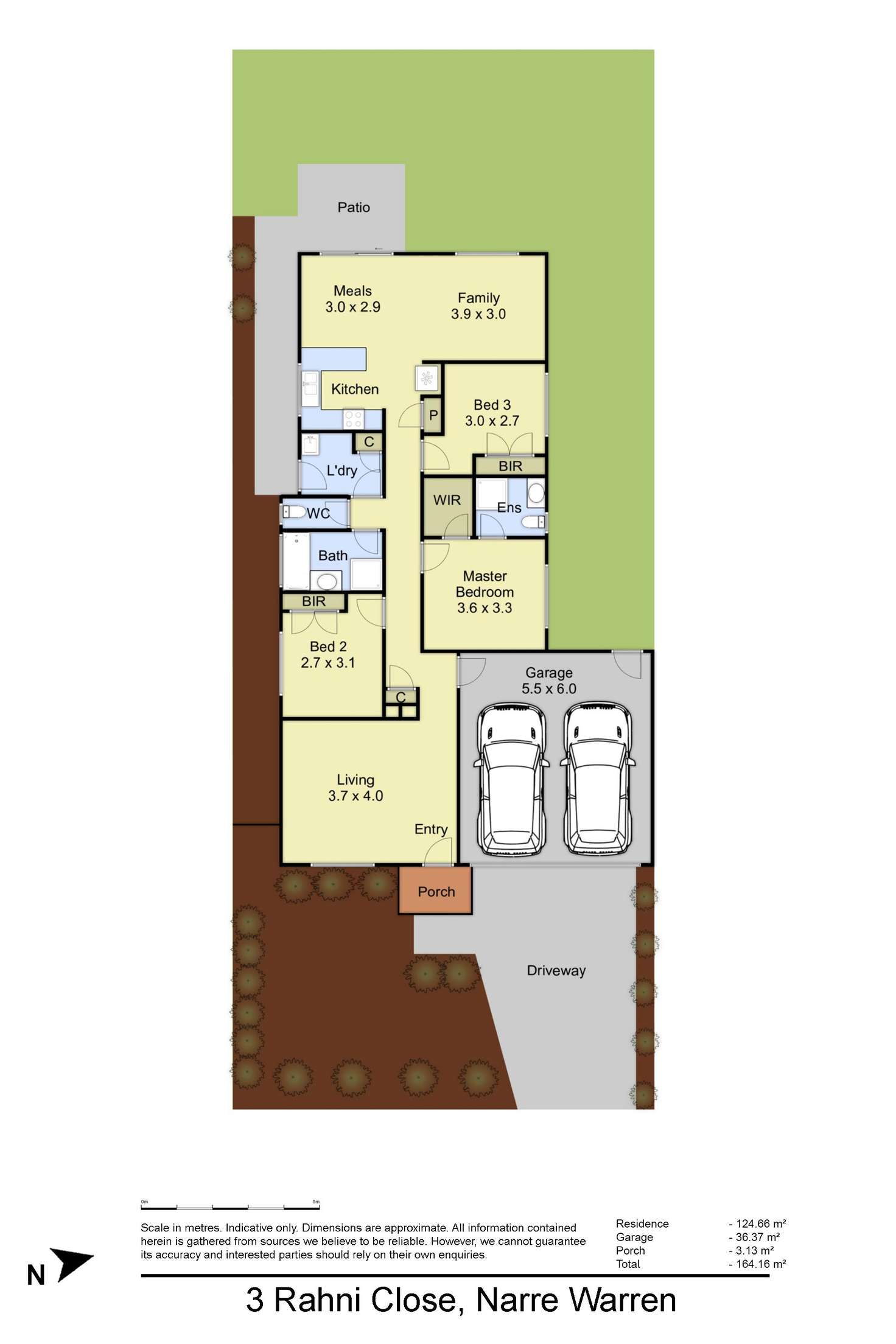 Floorplan of Homely house listing, 3 Rahni Close, Narre Warren VIC 3805