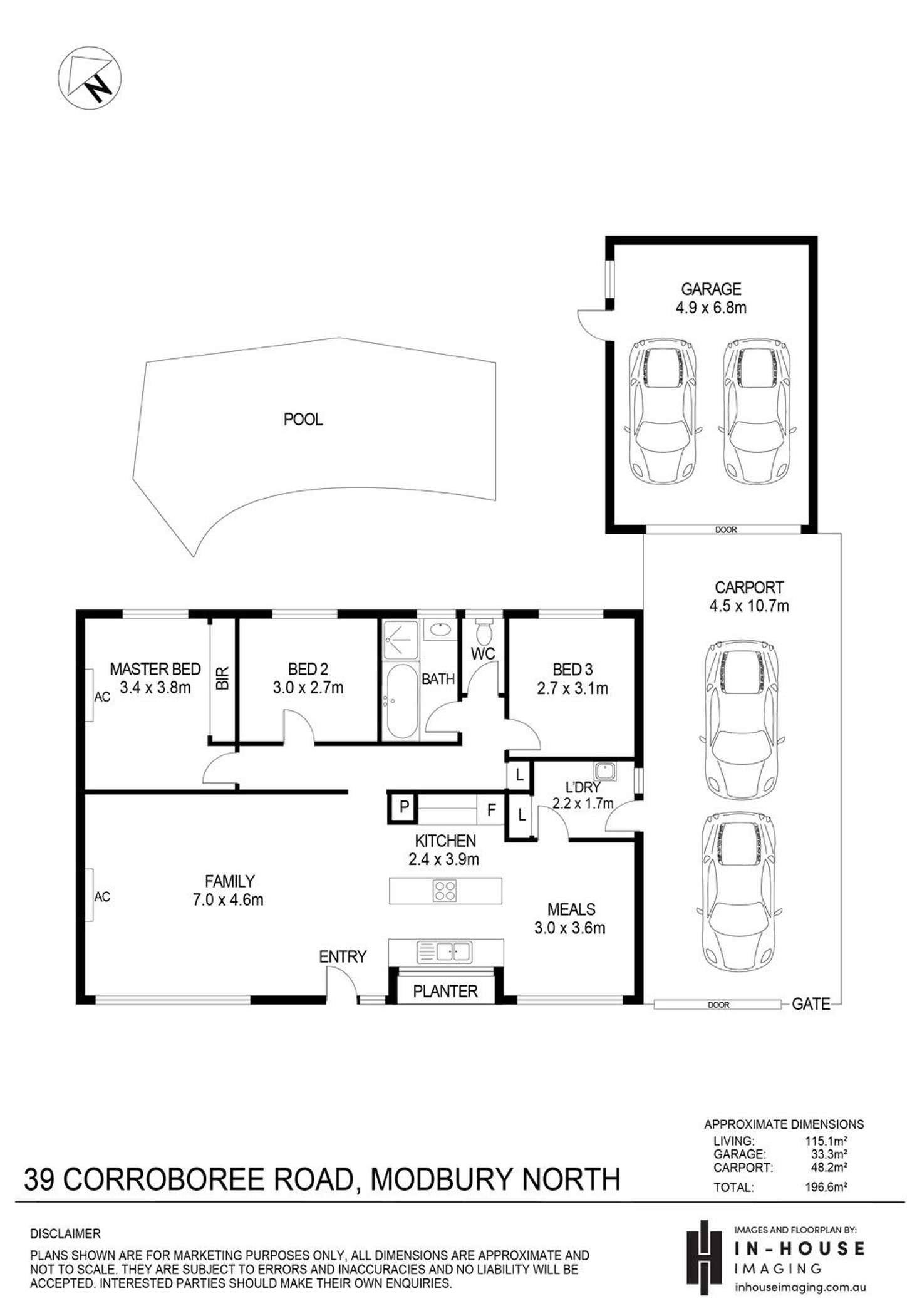 Floorplan of Homely house listing, 39 Corroboree Road, Modbury North SA 5092