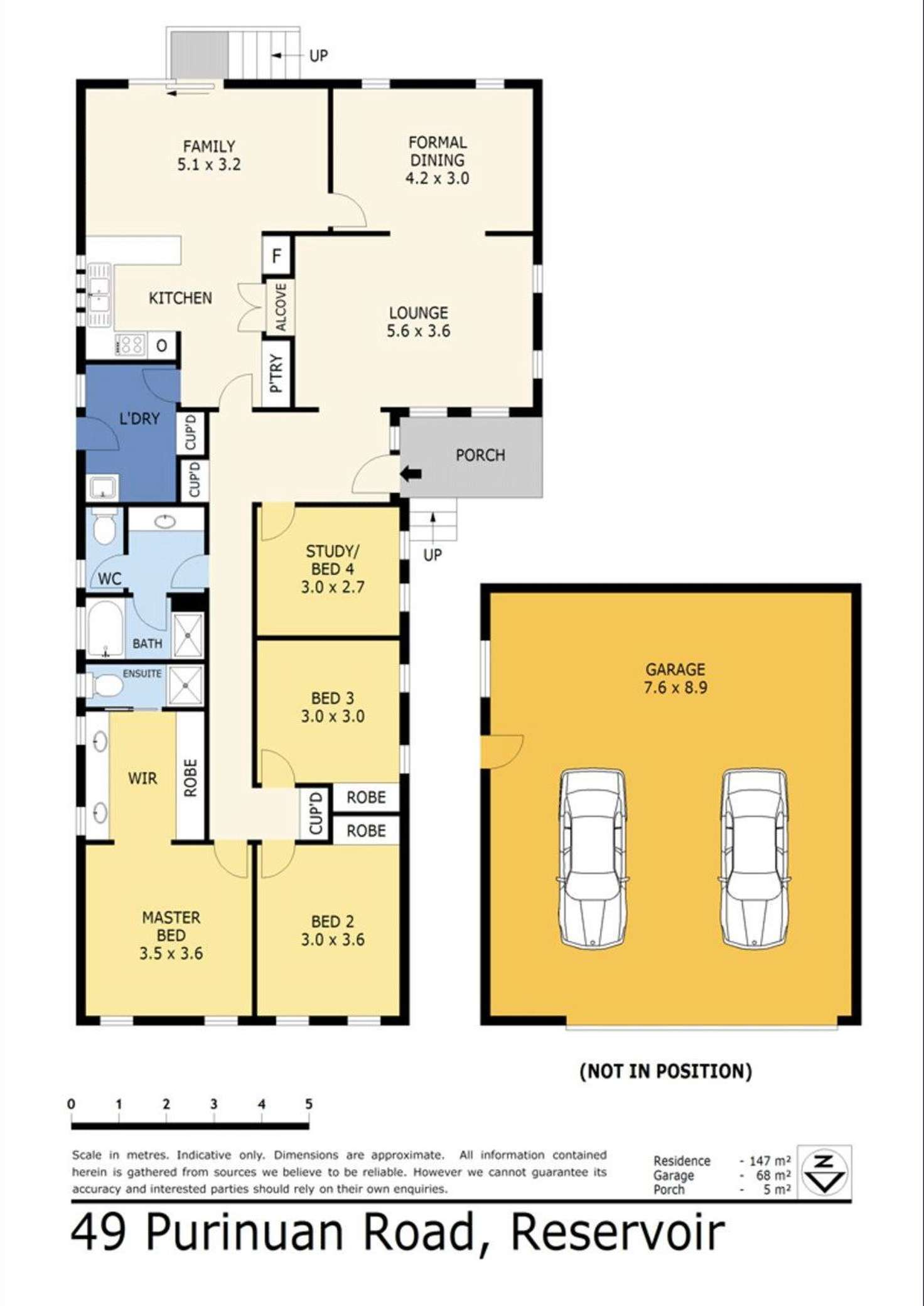 Floorplan of Homely house listing, 49 Purinuan Road, Reservoir VIC 3073