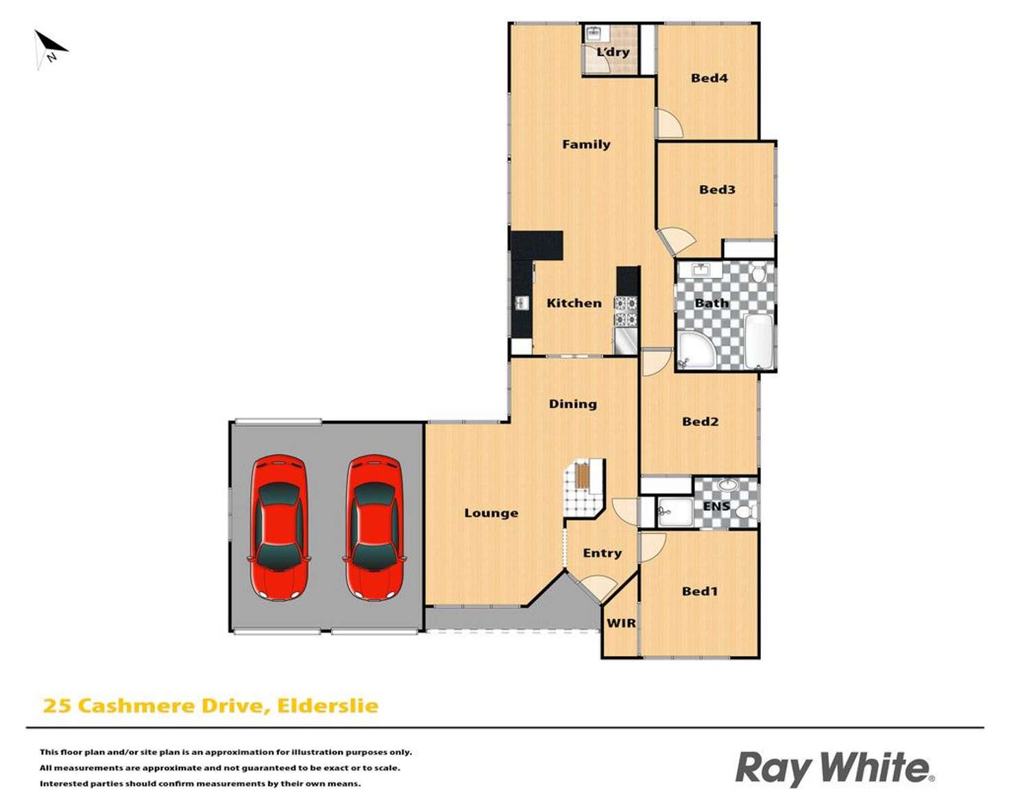 Floorplan of Homely house listing, 25 Cashmere Drive, Elderslie NSW 2570