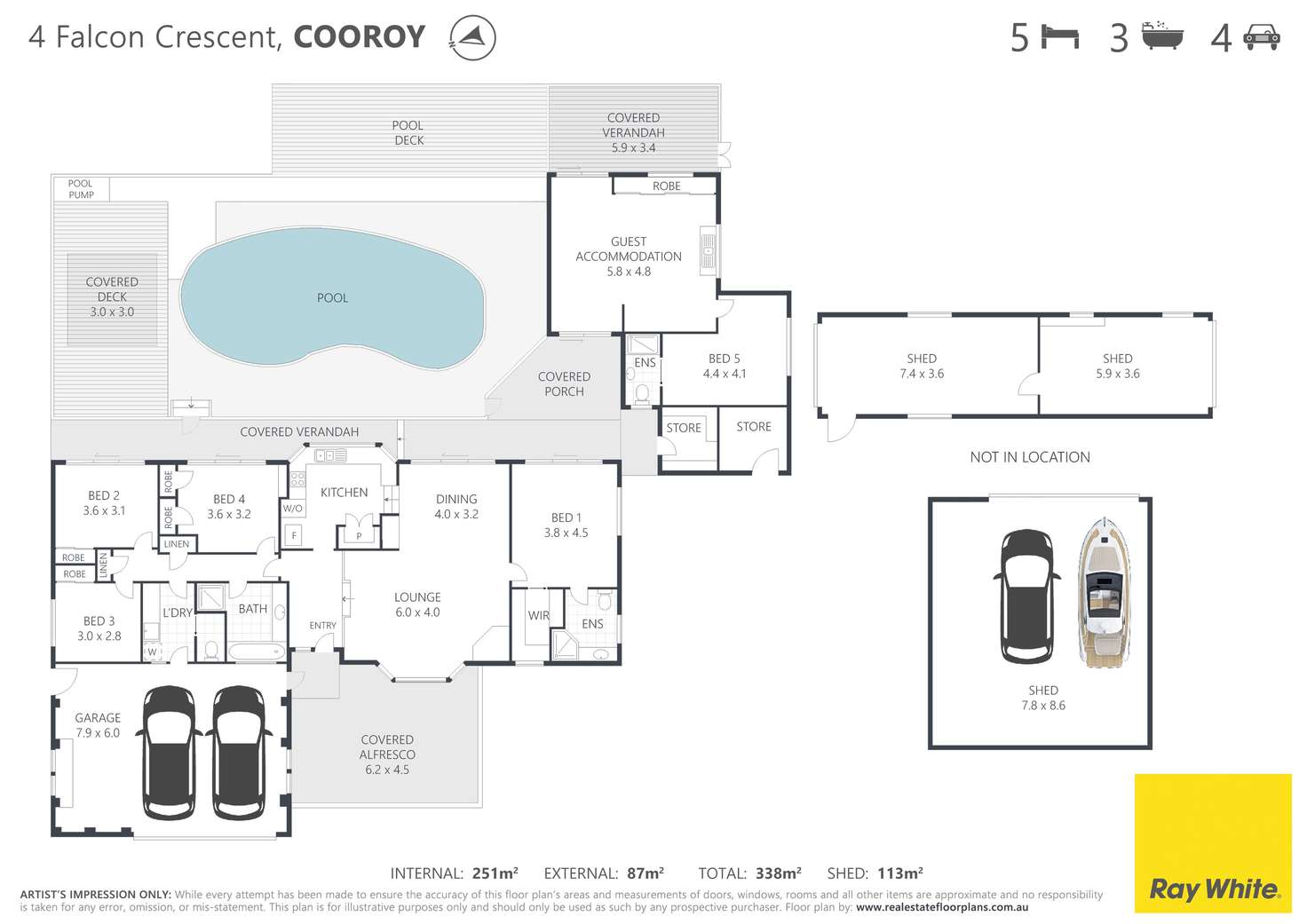 Floorplan of Homely house listing, 4 Falcon Crescent, Cooroy QLD 4563