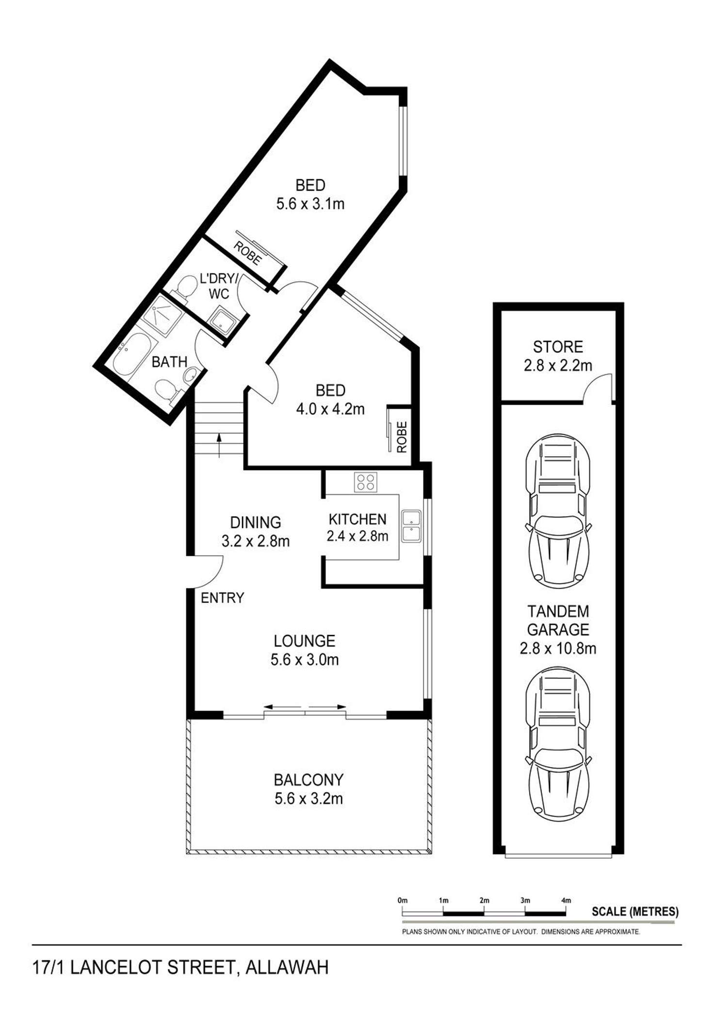 Floorplan of Homely unit listing, 17/1-7 Lancelot Street, Allawah NSW 2218