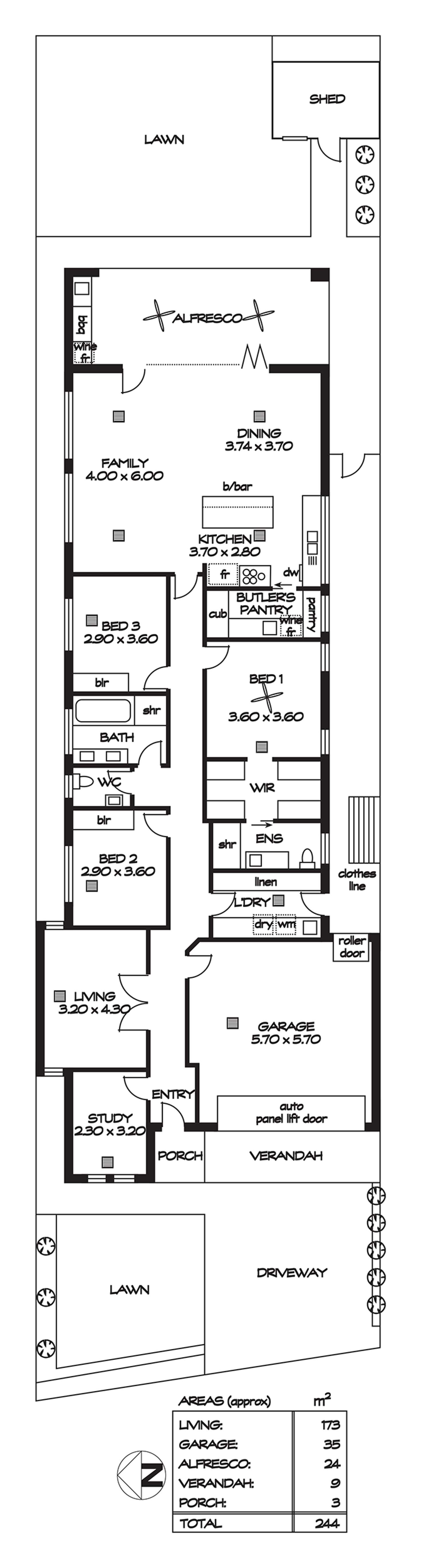 Floorplan of Homely house listing, 11B Ozone Parade, Paradise SA 5075