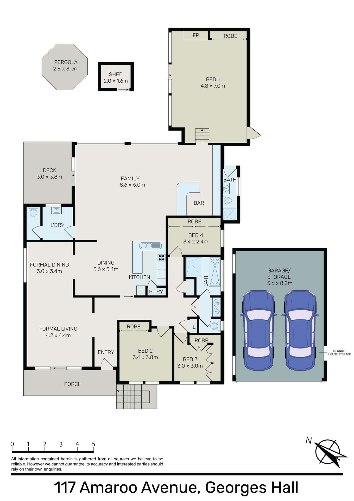 Floorplan of Homely house listing, 117 Amaroo Avenue, Georges Hall NSW 2198