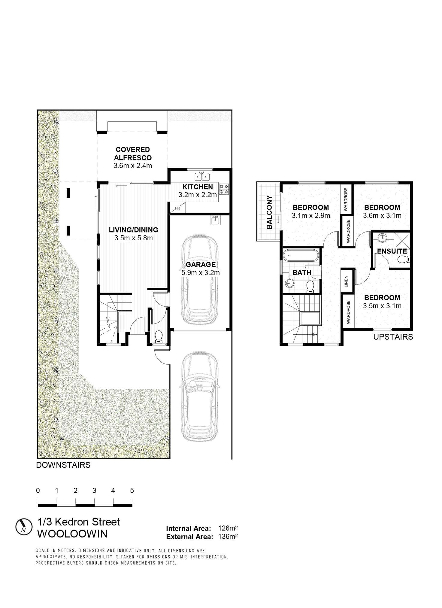 Floorplan of Homely townhouse listing, 1/3 Kedron Street, Wooloowin QLD 4030