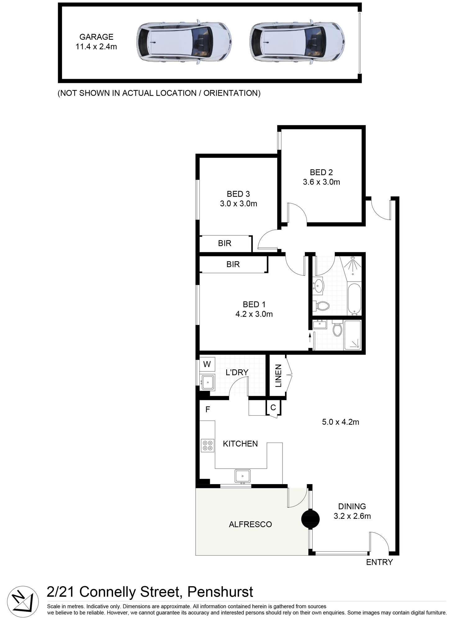 Floorplan of Homely unit listing, 2/21-23 Connelly Street, Penshurst NSW 2222