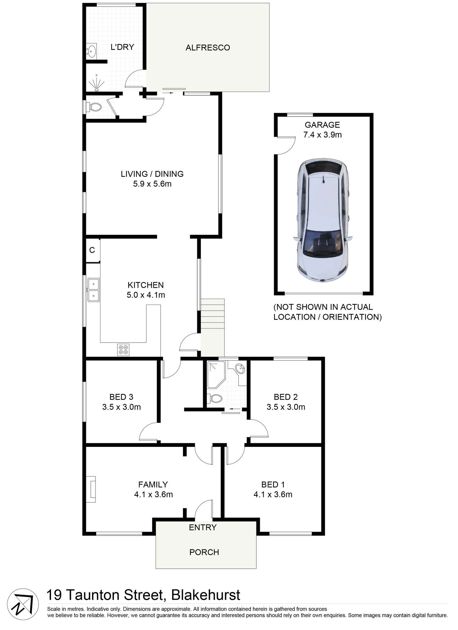 Floorplan of Homely house listing, 19 Taunton Street, Blakehurst NSW 2221