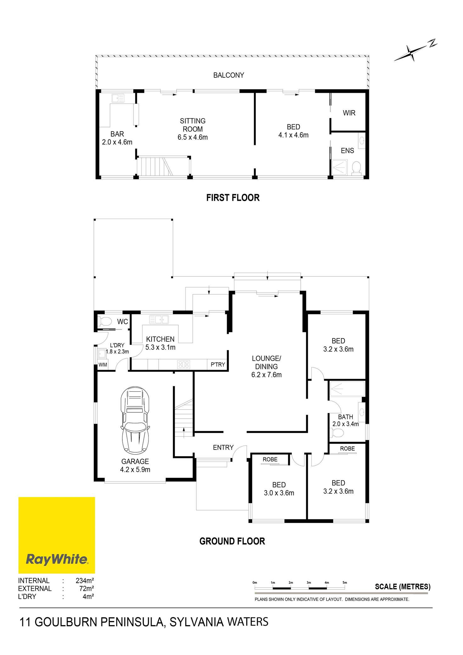 Floorplan of Homely house listing, 11 Goulburn Peninsula, Sylvania Waters NSW 2224