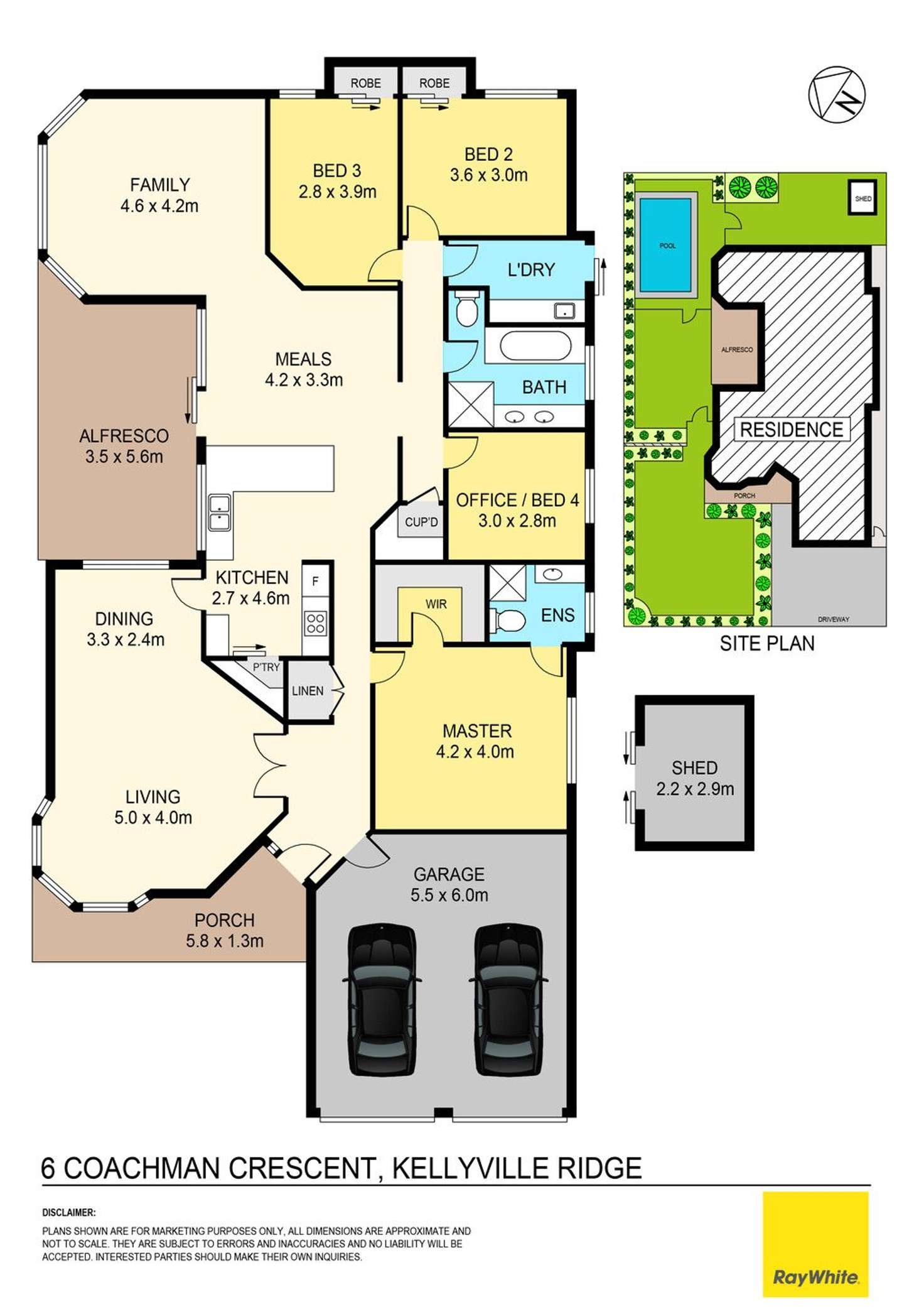 Floorplan of Homely house listing, 6 Coachman Crescent, Kellyville Ridge NSW 2155