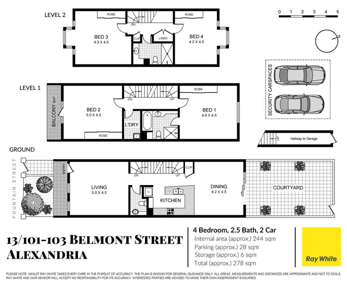 Floorplan of Homely townhouse listing, 13/101-103 Belmont Street, Alexandria NSW 2015