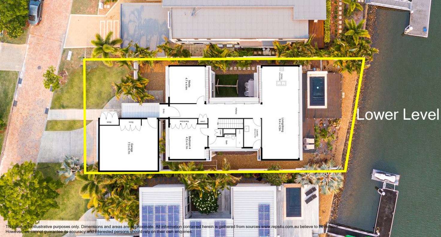 Floorplan of Homely house listing, 8030 Key Waters, Hope Island QLD 4212