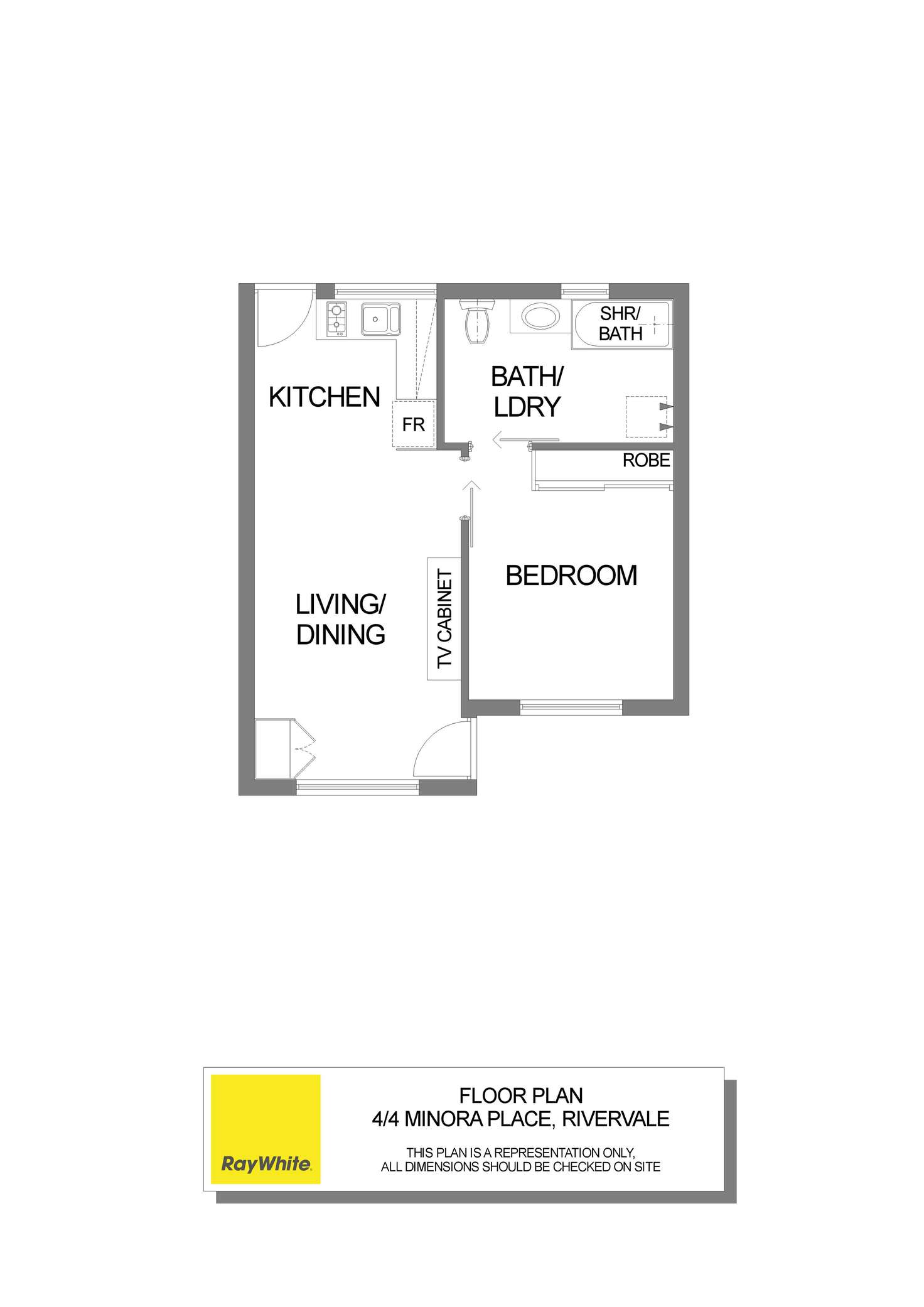 Floorplan of Homely apartment listing, 4/4 Minora Place, Rivervale WA 6103