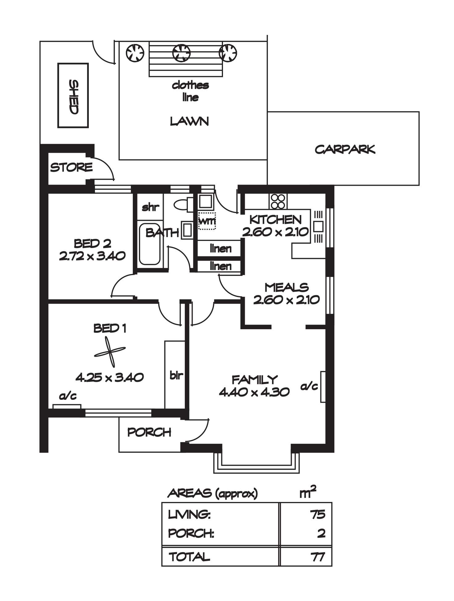 Floorplan of Homely house listing, 1/61 Harvey Street, Collinswood SA 5081