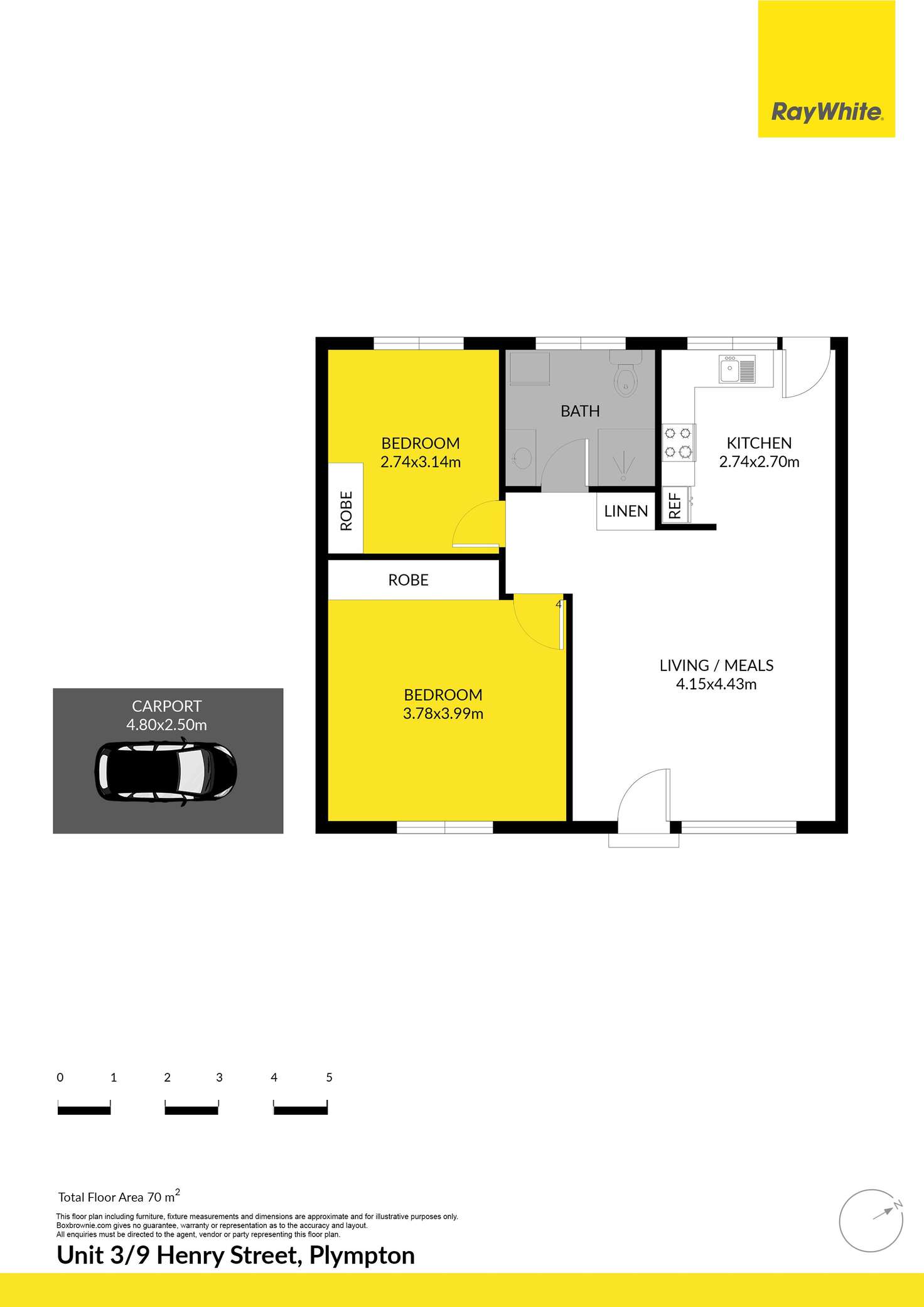 Floorplan of Homely unit listing, 3/9 Henry Street, Plympton SA 5038
