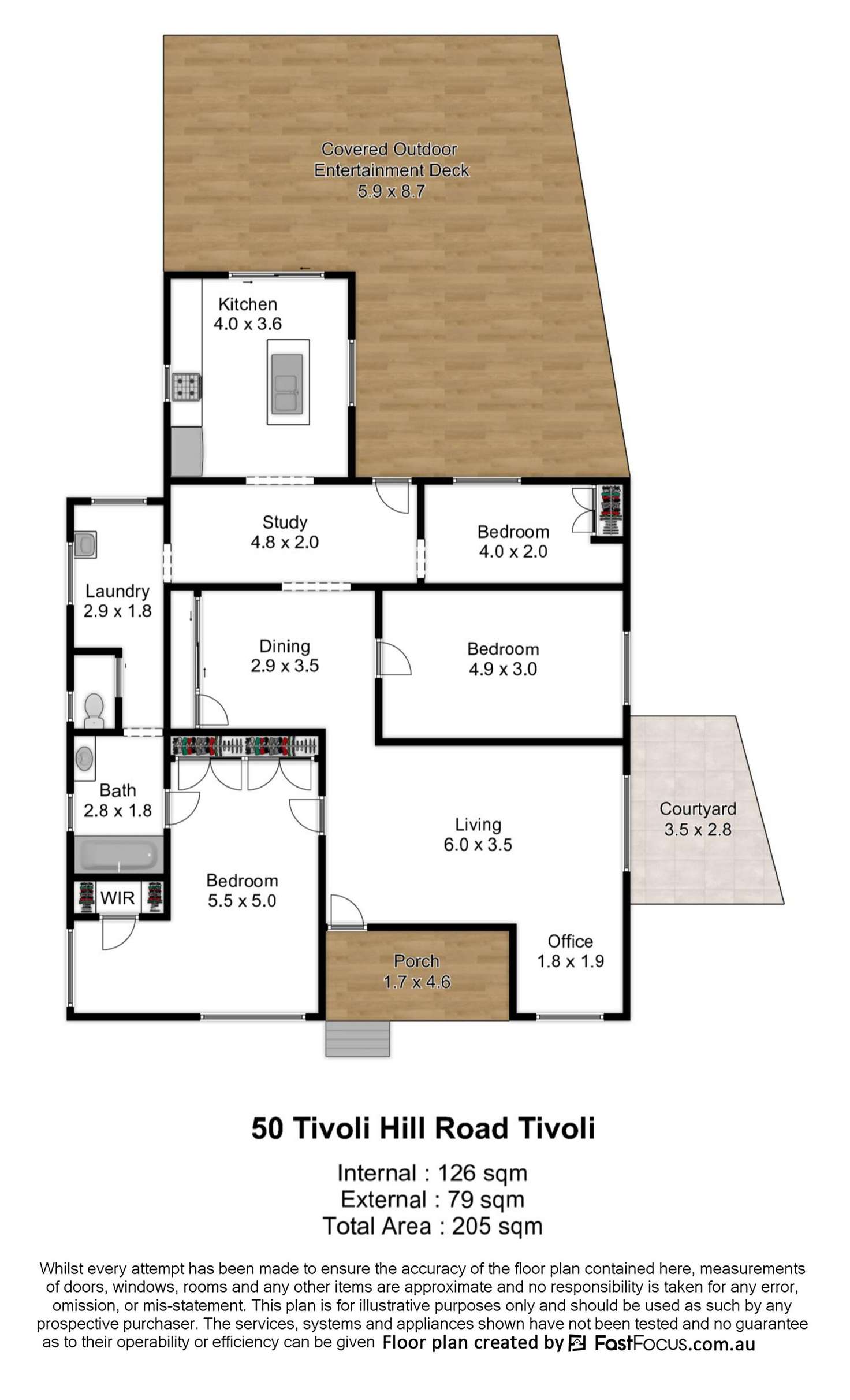 Floorplan of Homely house listing, 50 Tivoli Hill Road, Tivoli QLD 4305