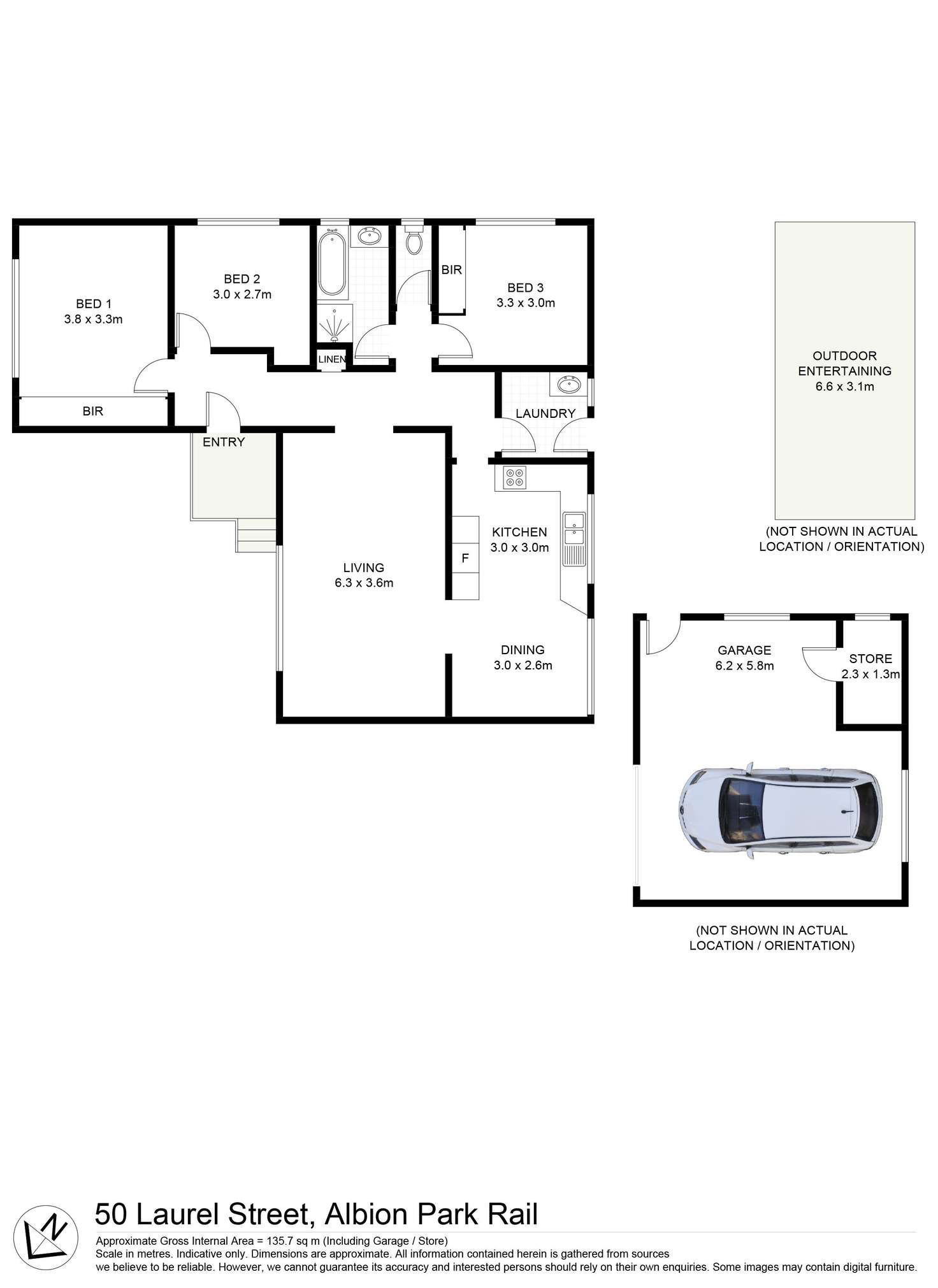 Floorplan of Homely house listing, 50 Laurel Street, Albion Park Rail NSW 2527