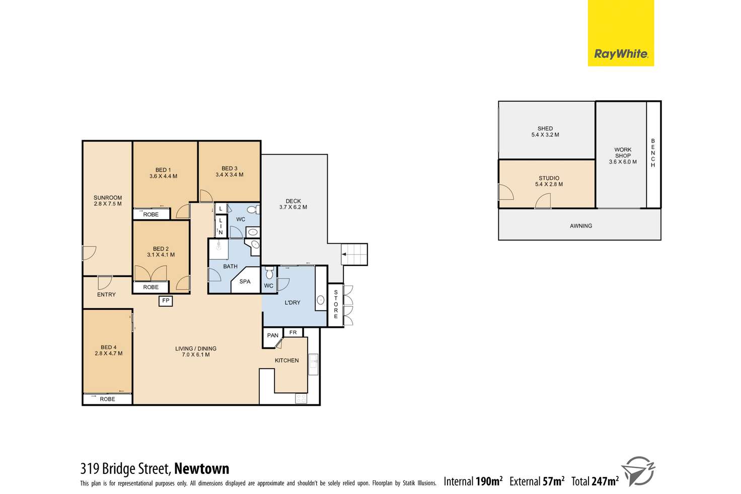 Floorplan of Homely house listing, 319 Bridge Street, Newtown QLD 4350