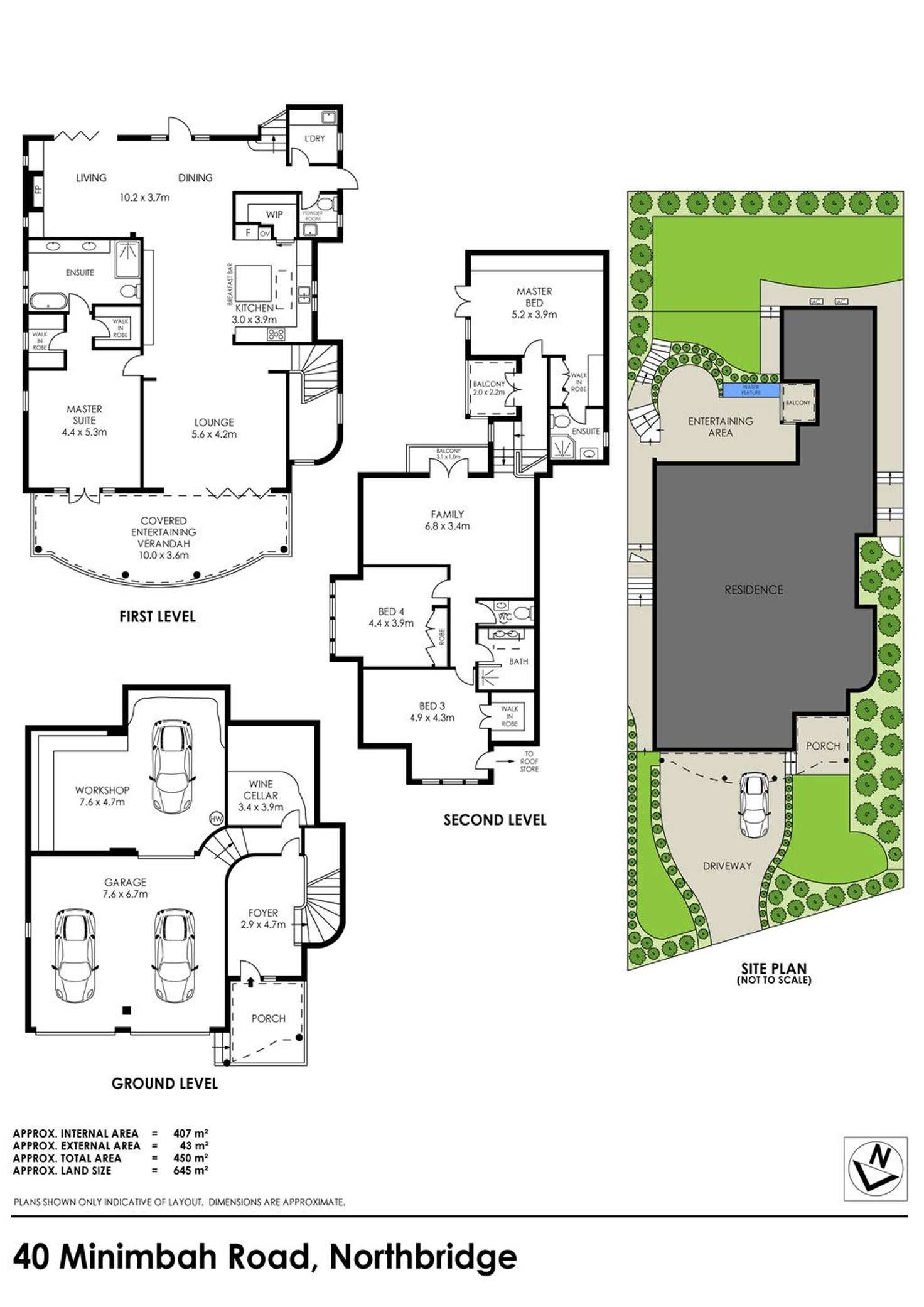 Floorplan of Homely house listing, 40 Minimbah Road, Northbridge NSW 2063