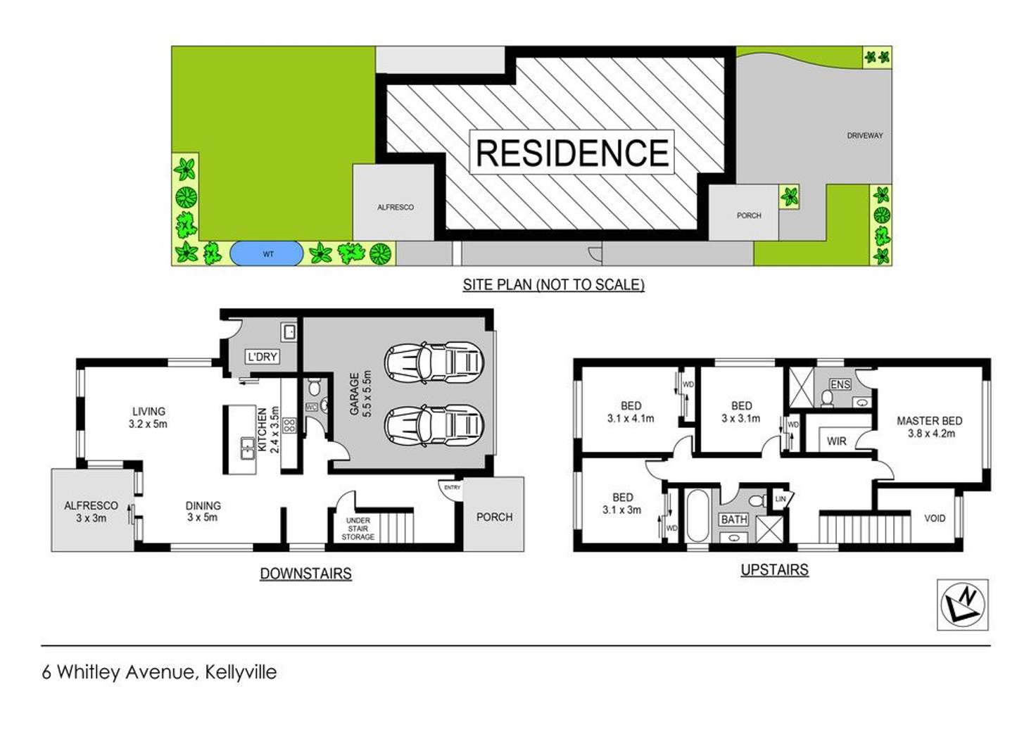 Floorplan of Homely house listing, 6 Whitley Avenue, Kellyville NSW 2155