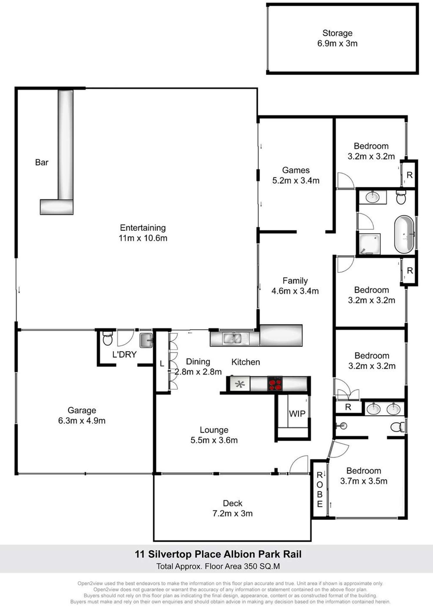 Floorplan of Homely house listing, 11 Silvertop Place, Albion Park Rail NSW 2527