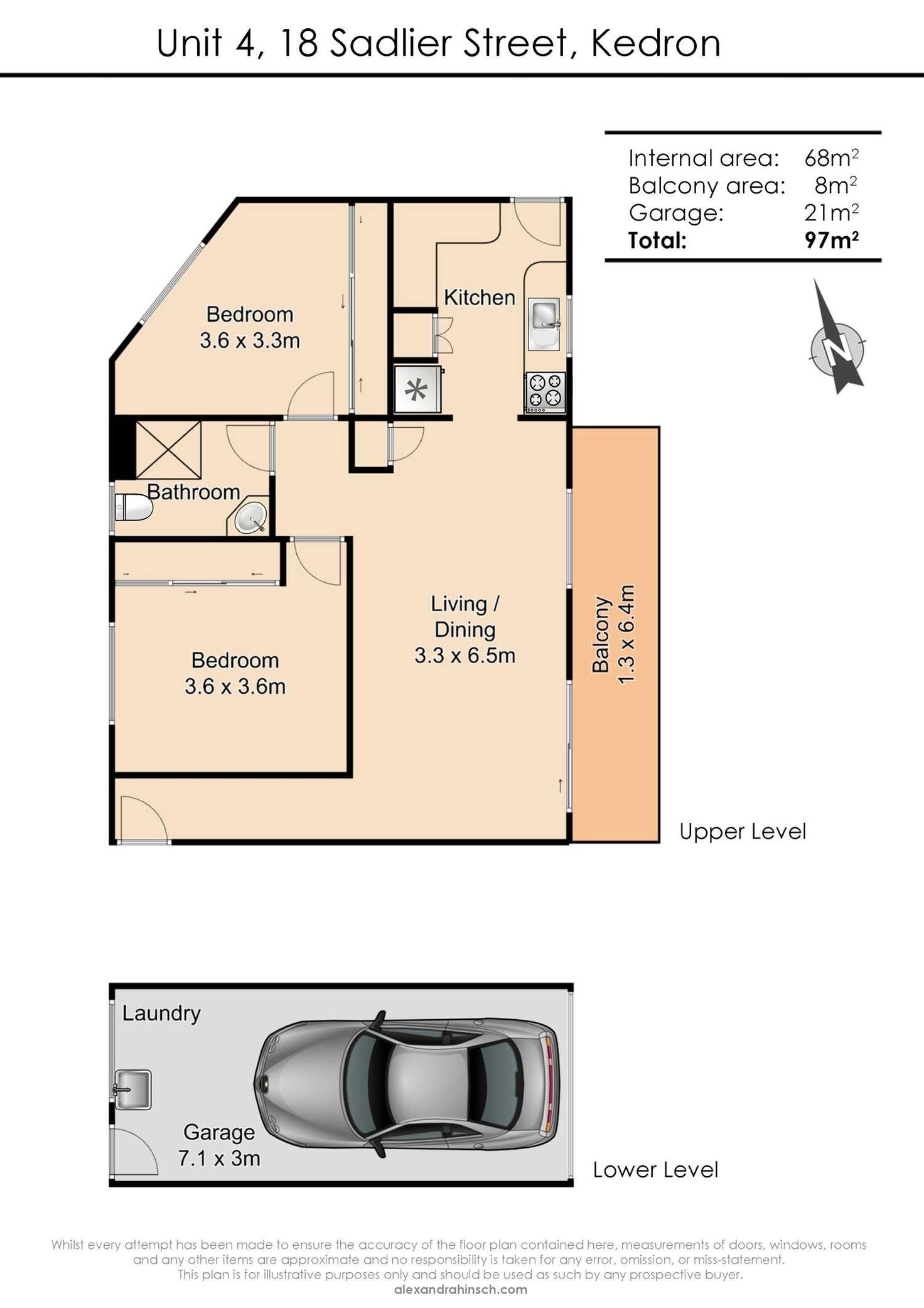 Floorplan of Homely unit listing, 4/18 Sadlier Street, Kedron QLD 4031