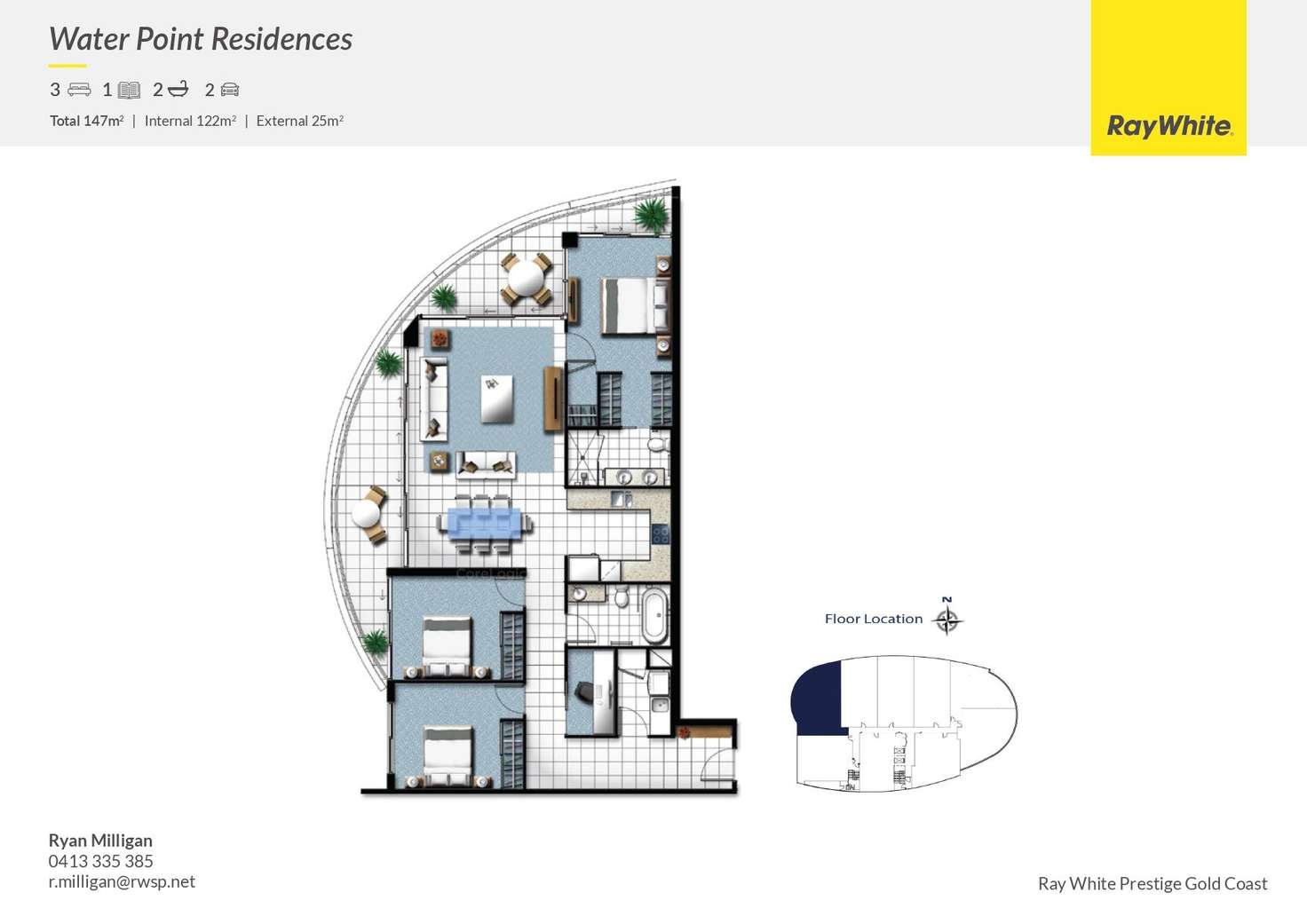 Floorplan of Homely apartment listing, 11201/5 Harbour Side Court, Biggera Waters QLD 4216