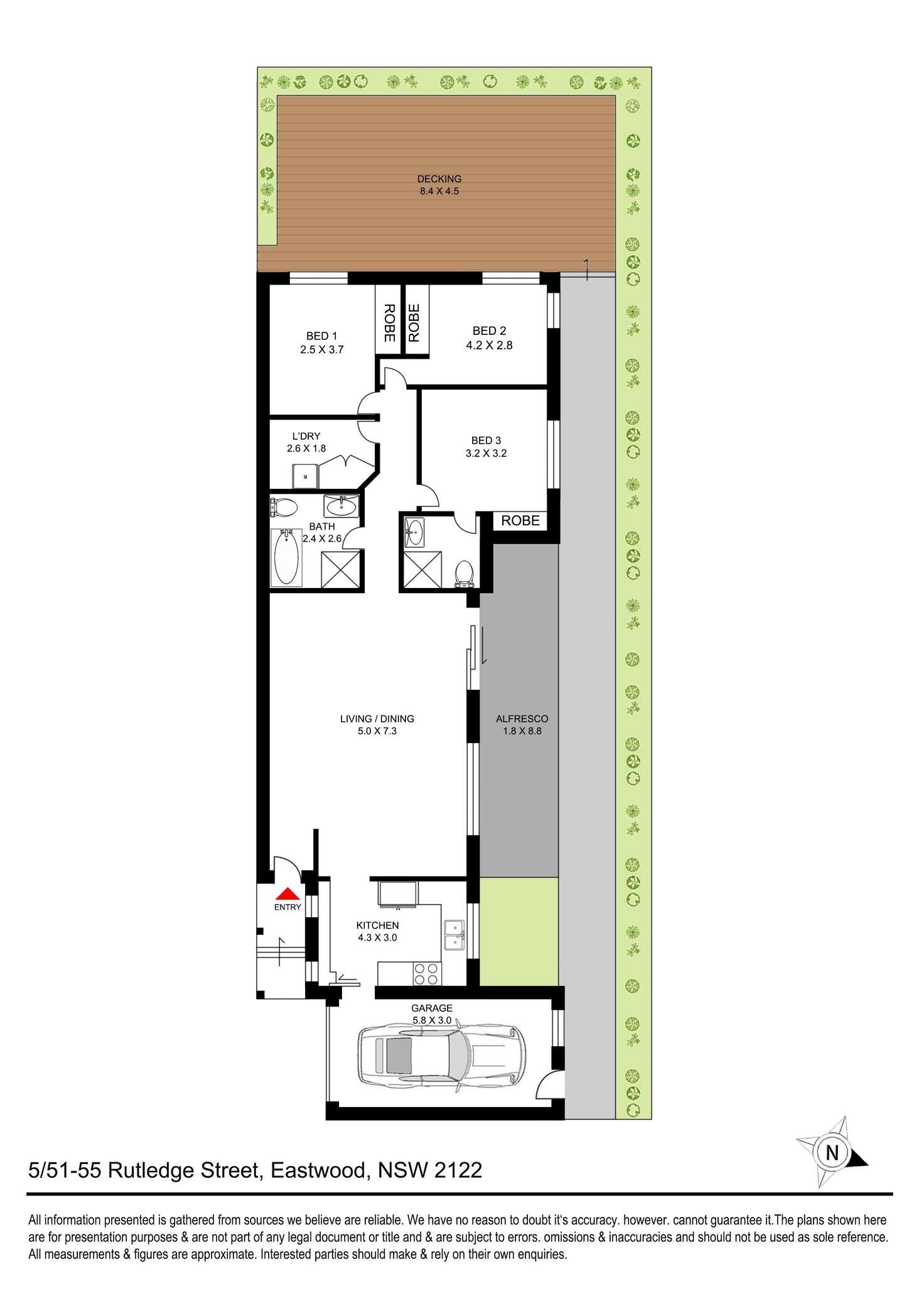 Floorplan of Homely villa listing, 5/51-55 Rutledge Street, Eastwood NSW 2122