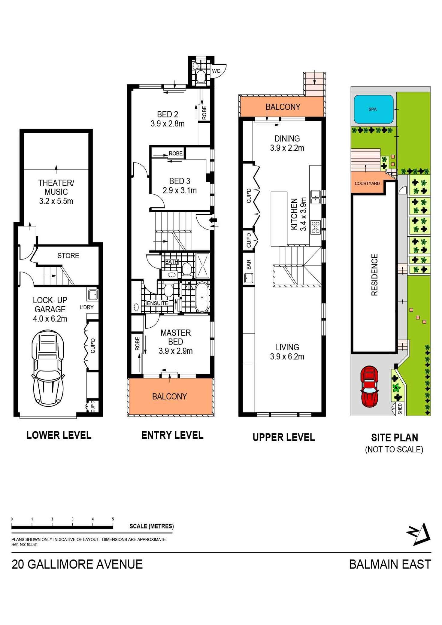 Floorplan of Homely house listing, 20 Gallimore Avenue, Balmain East NSW 2041