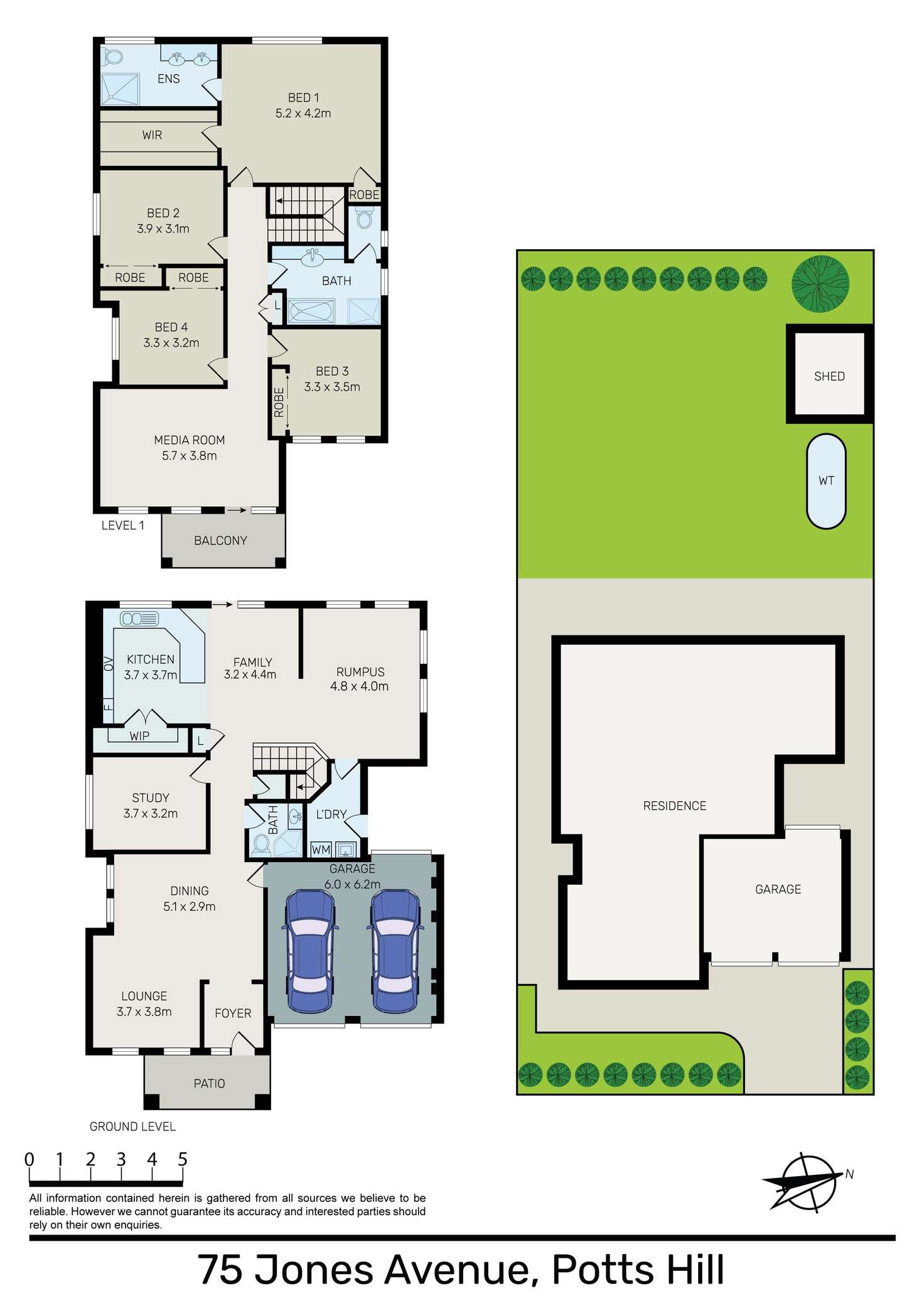 Floorplan of Homely house listing, 75 Jones Avenue, Potts Hill NSW 2143