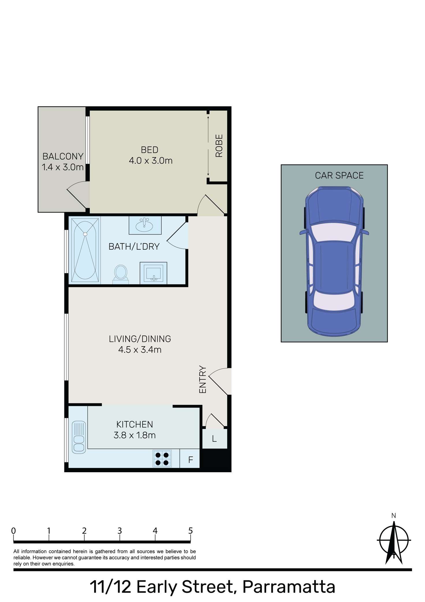 Floorplan of Homely unit listing, 11/12 Early Street, Parramatta NSW 2150