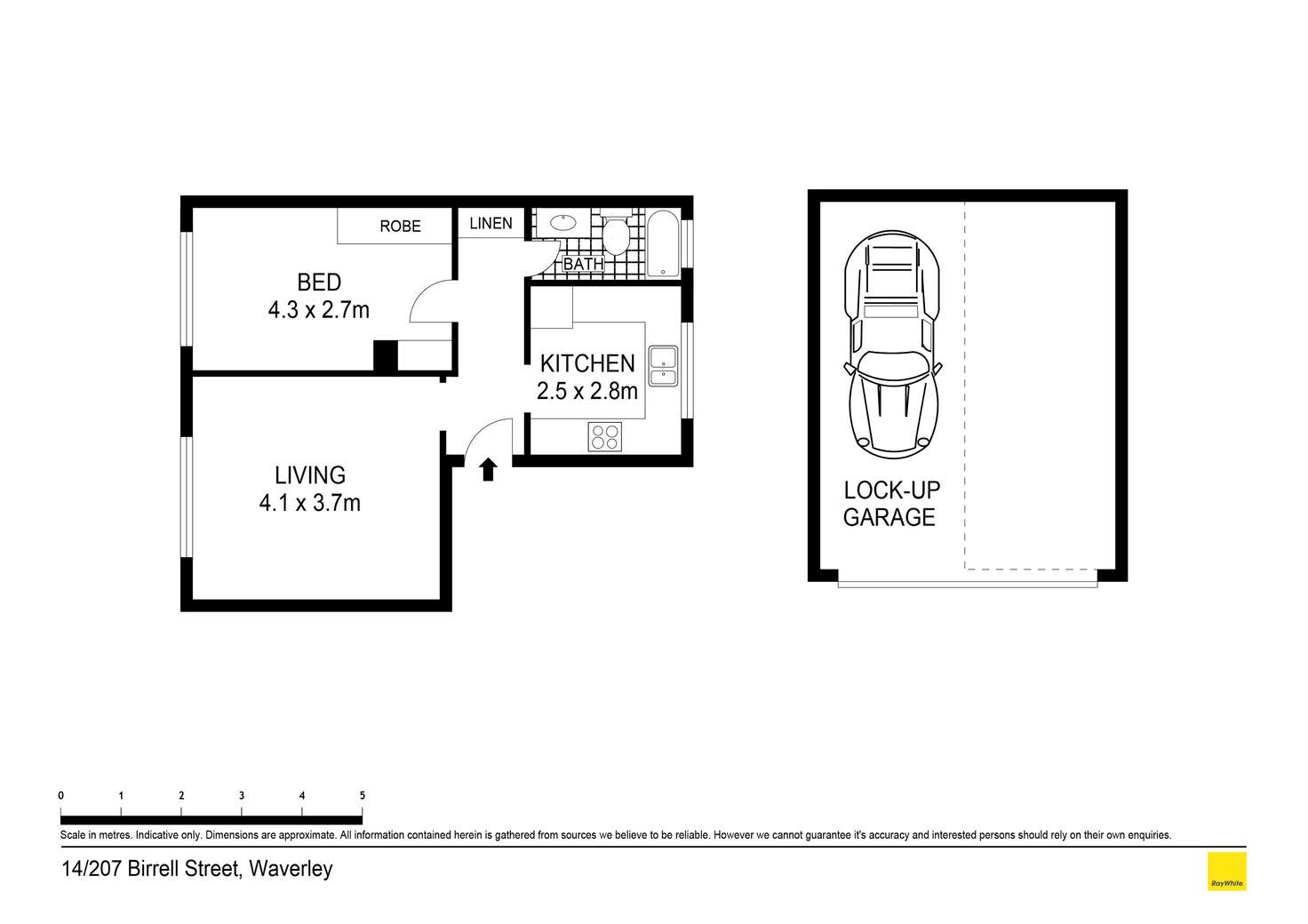 Floorplan of Homely apartment listing, 14/207 Birrell Street, Waverley NSW 2024