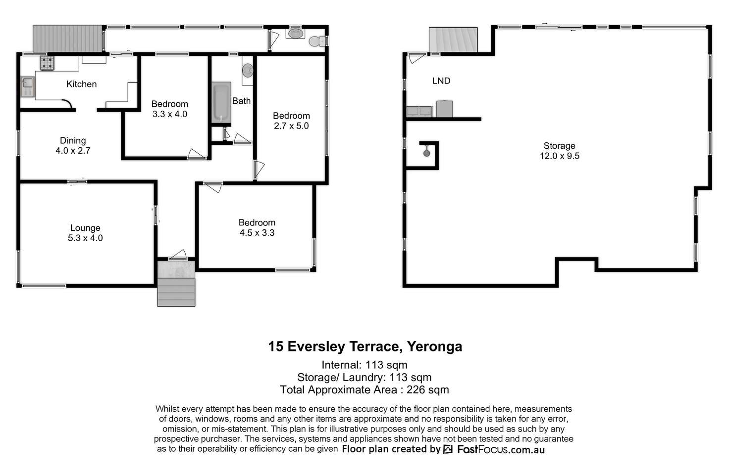 Floorplan of Homely house listing, 15 Eversley Terrace, Yeronga QLD 4104