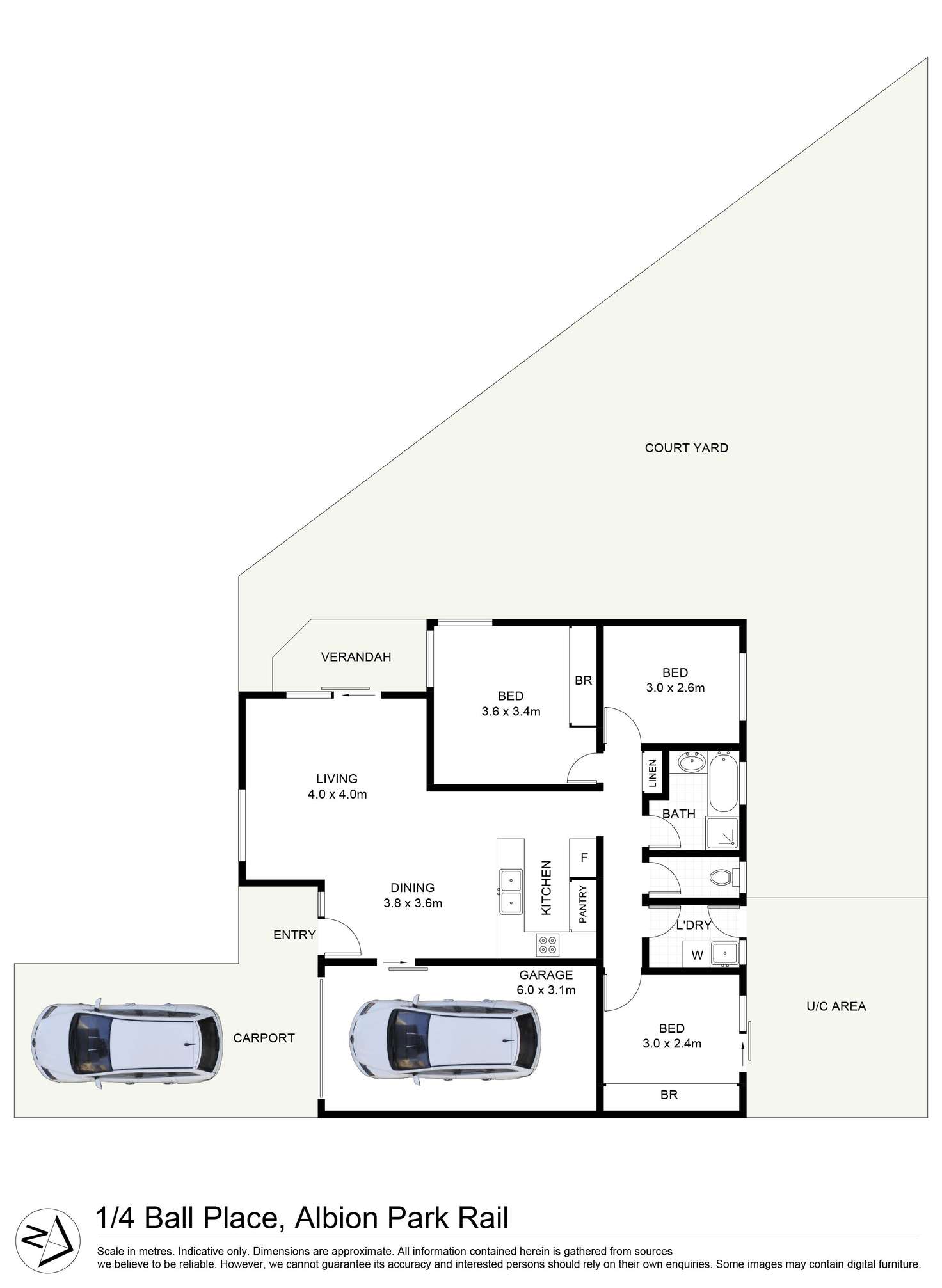 Floorplan of Homely villa listing, 1/4 Ball Place, Albion Park Rail NSW 2527