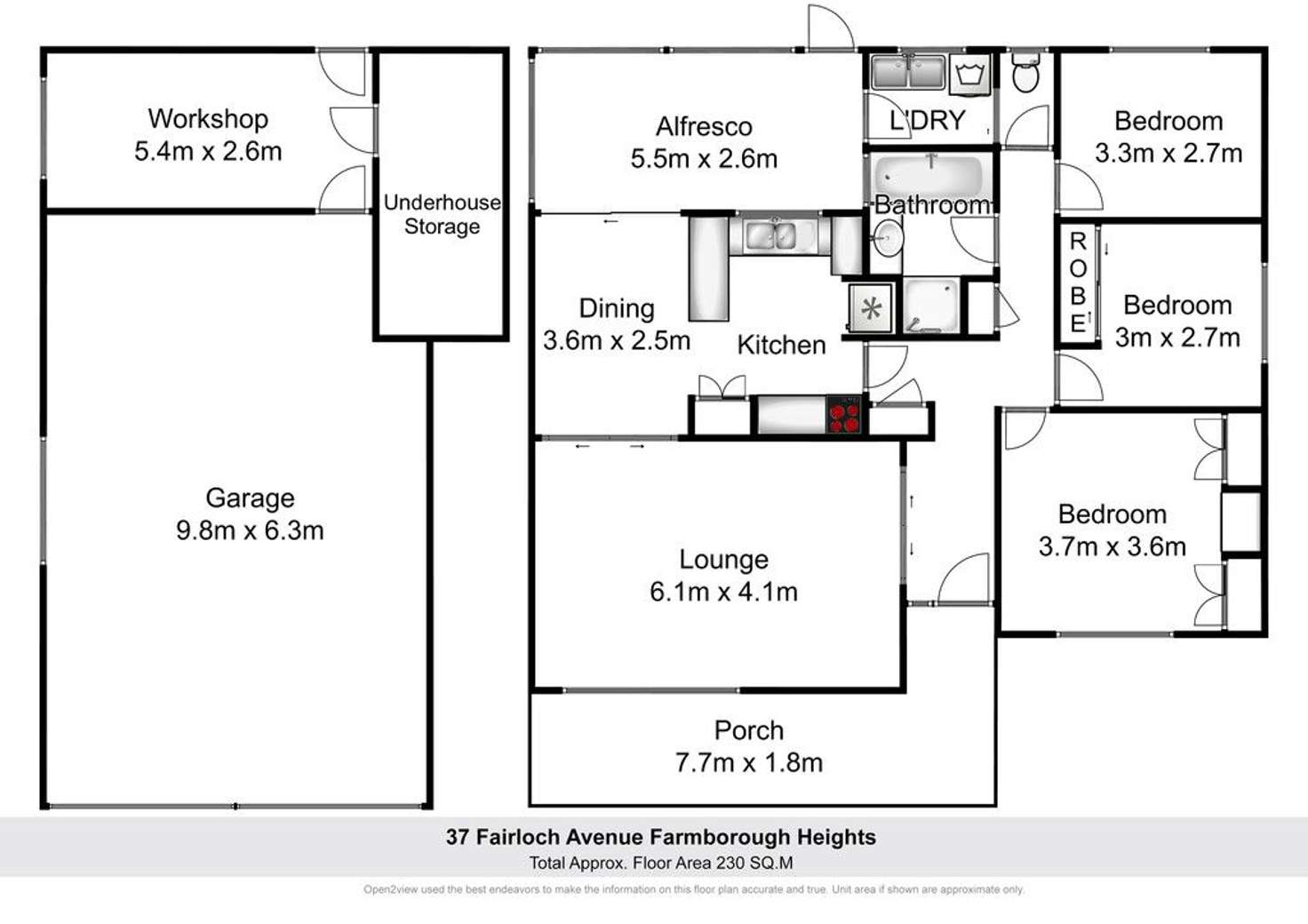 Floorplan of Homely house listing, 37 Fairloch Avenue, Farmborough Heights NSW 2526