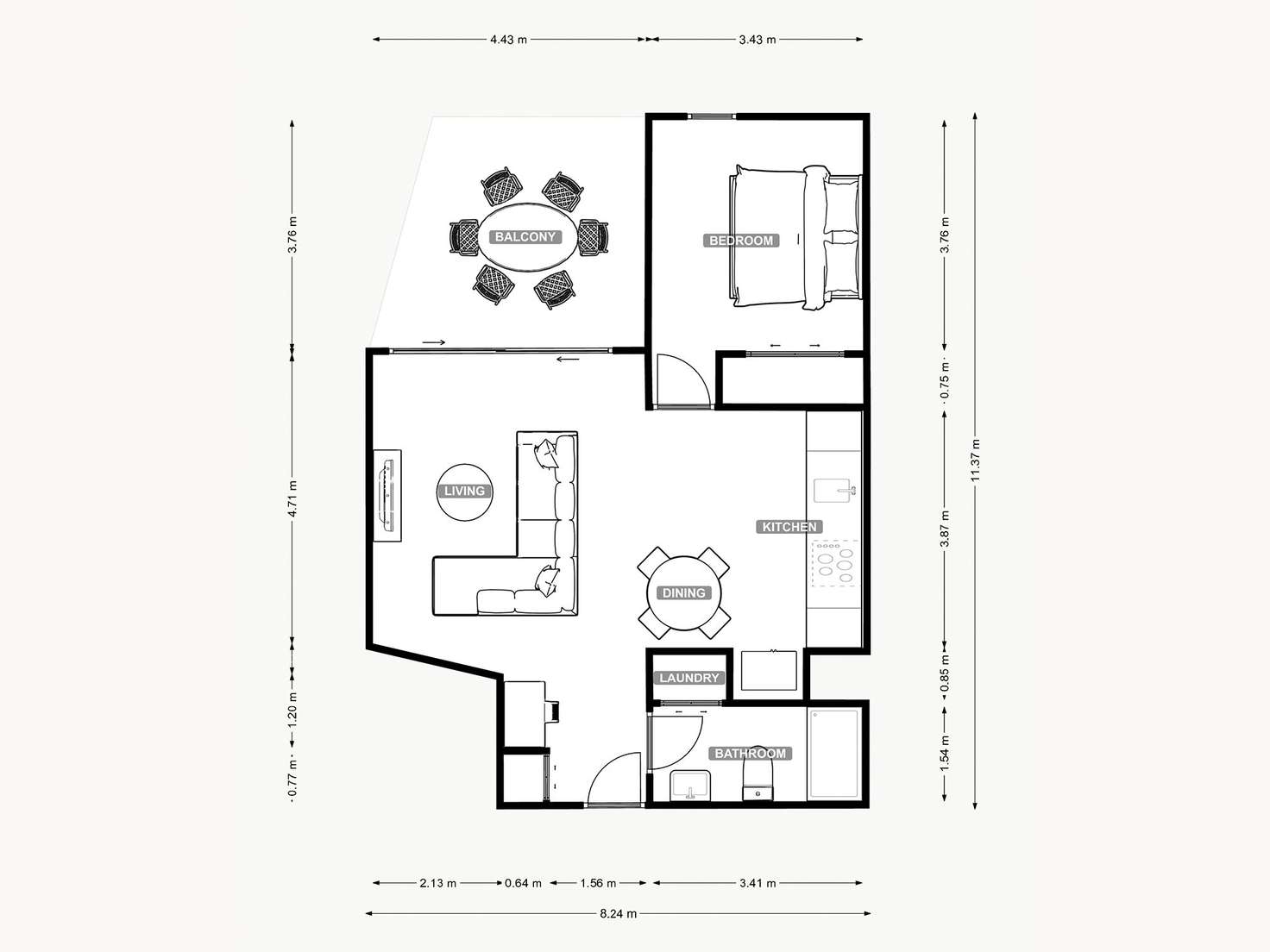 Floorplan of Homely apartment listing, 20603/19 Wilson Street, West End QLD 4101