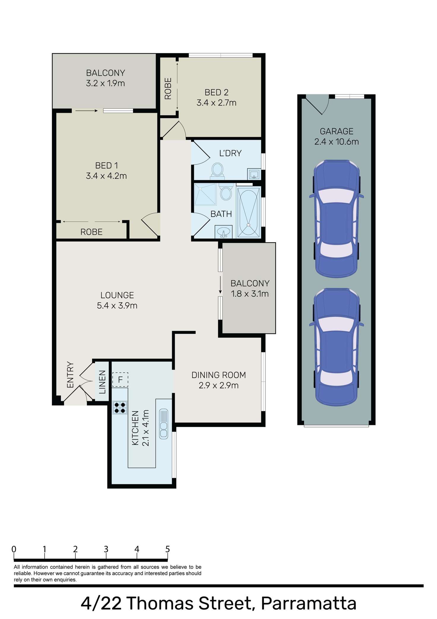 Floorplan of Homely unit listing, 4/22-24 Thomas Street, Parramatta NSW 2150