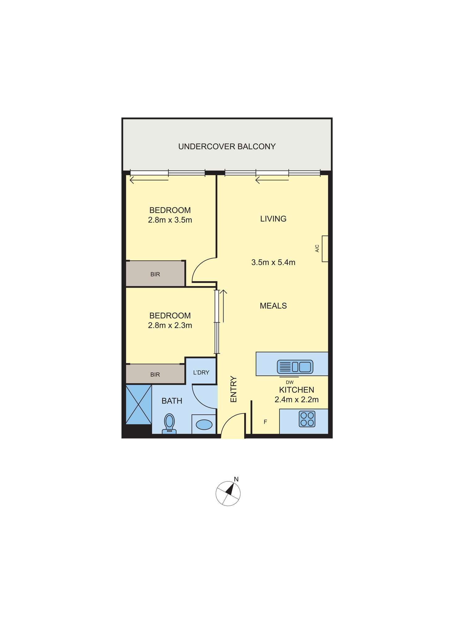 Floorplan of Homely apartment listing, 103/353 Napier Street, Fitzroy VIC 3065