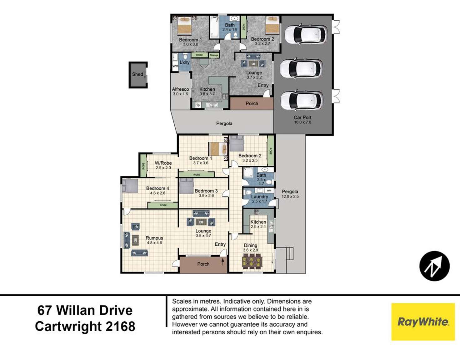 Floorplan of Homely house listing, 67 Willan Drive, Cartwright NSW 2168