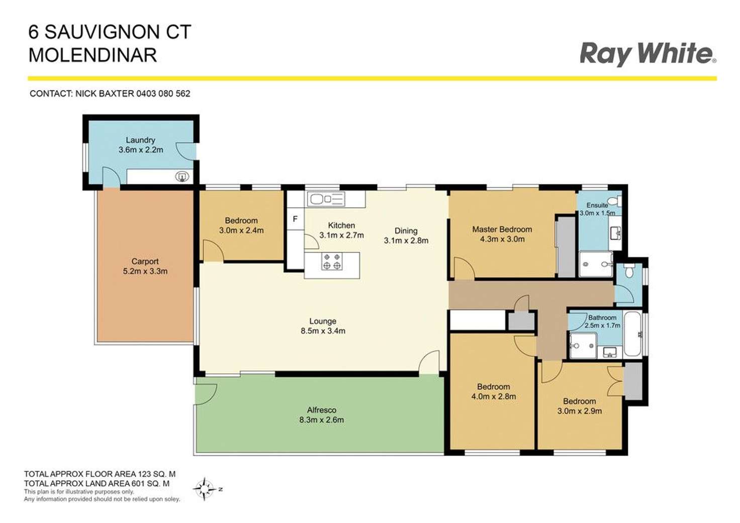 Floorplan of Homely house listing, 6 Sauvignon Court, Molendinar QLD 4214