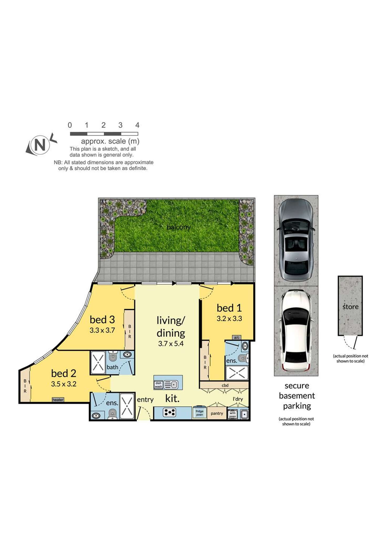 Floorplan of Homely apartment listing, 3311/545 Station Street, Box Hill VIC 3128