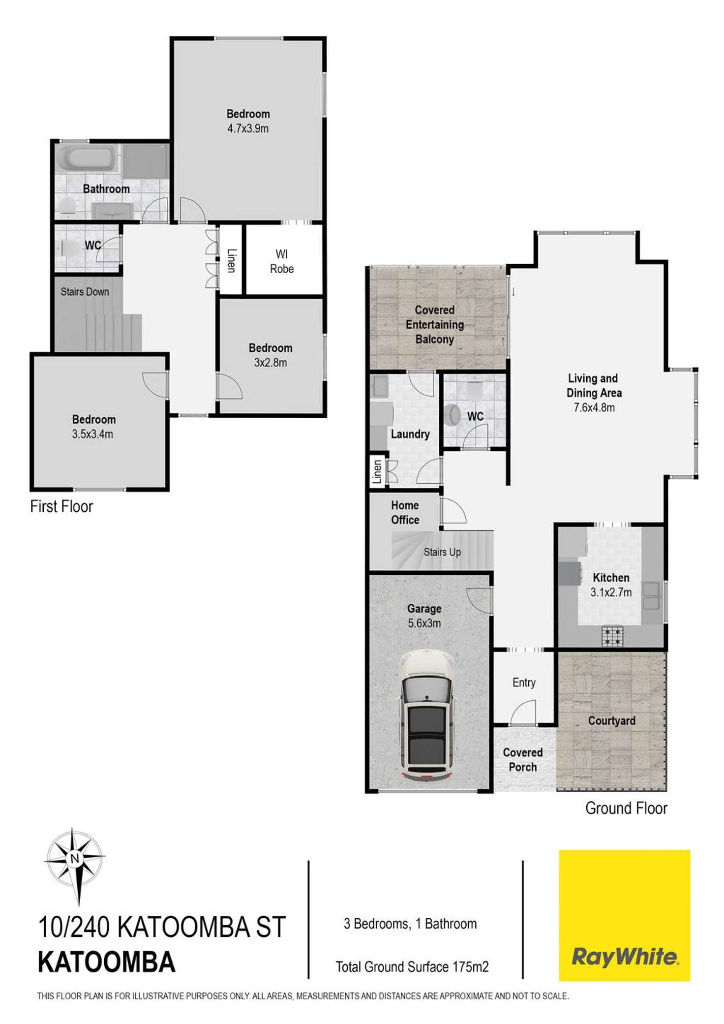 Floorplan of Homely townhouse listing, 10/240 Katoomba Street, Katoomba NSW 2780