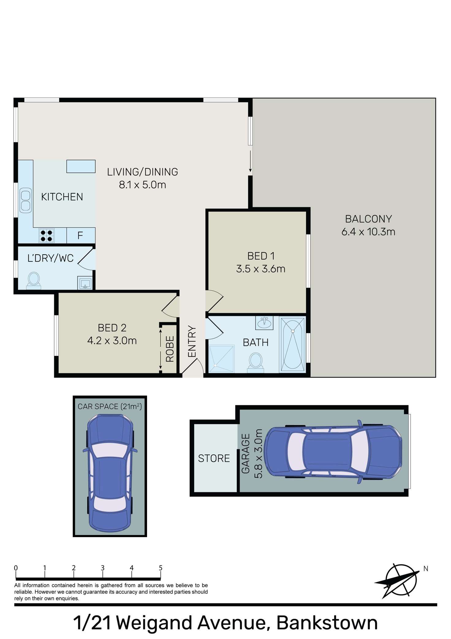 Floorplan of Homely unit listing, 1/21-27 Weigand Avenue, Bankstown NSW 2200