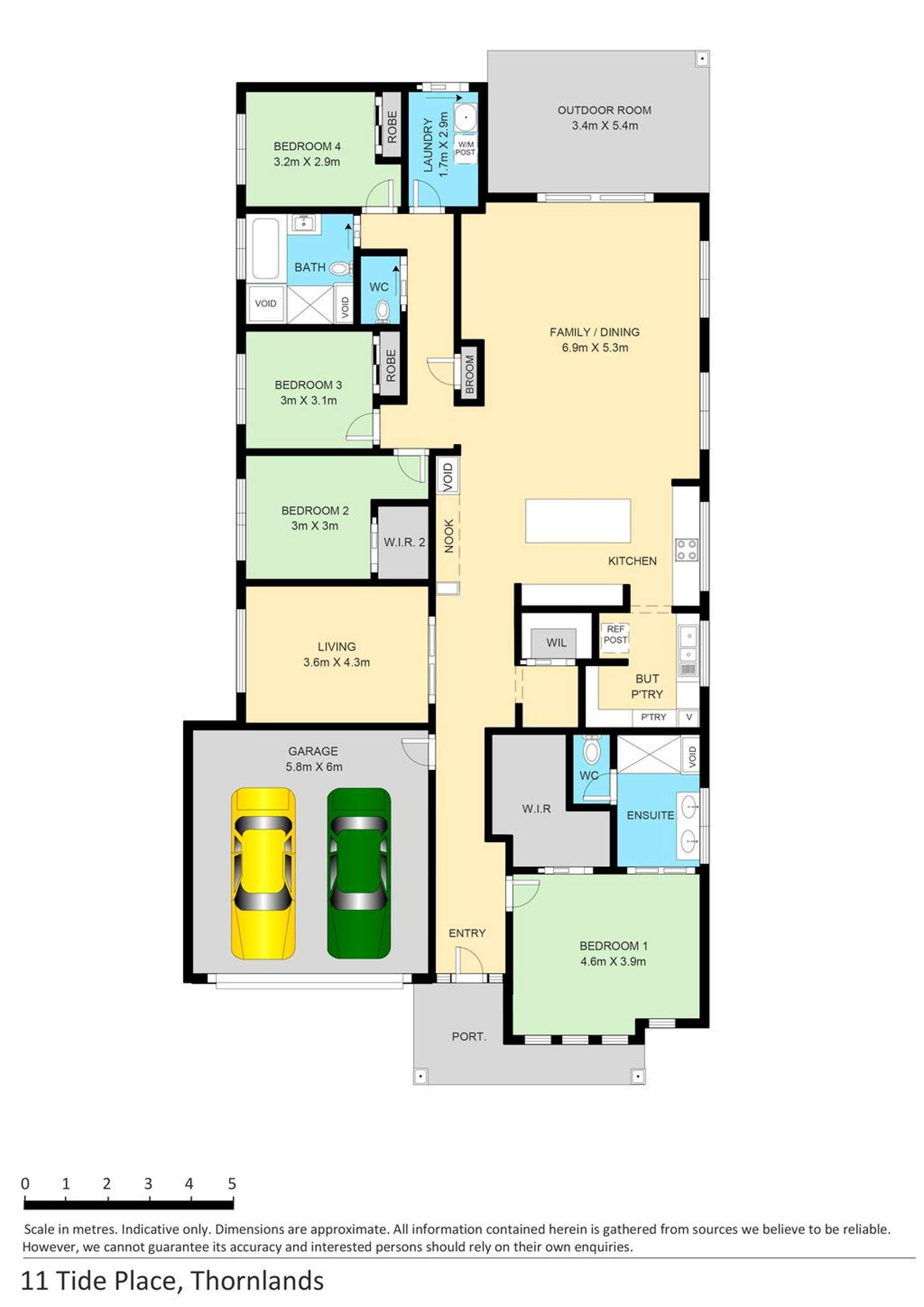 Floorplan of Homely house listing, 11 Tide Place, Thornlands QLD 4164
