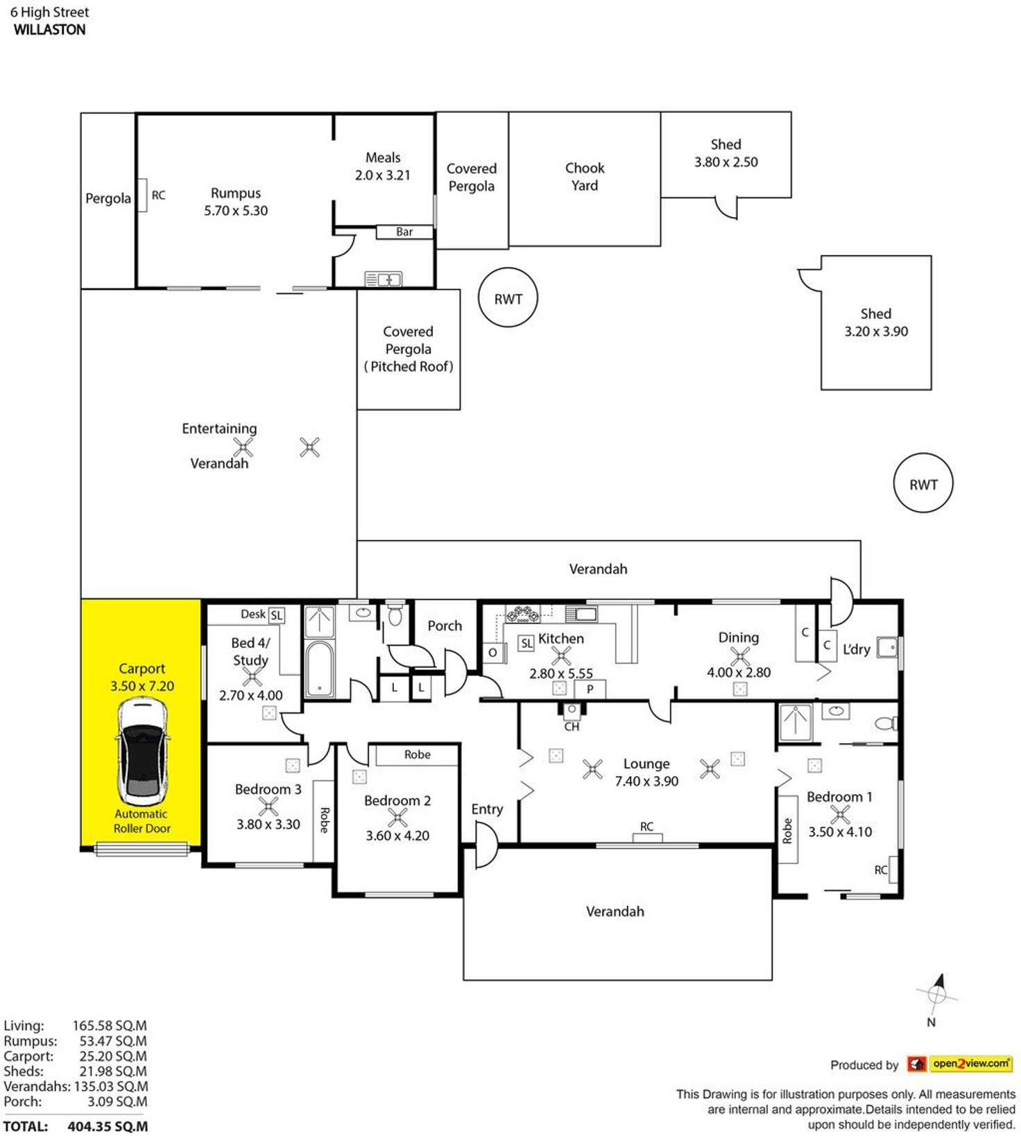 Floorplan of Homely house listing, 6 High Street, Willaston SA 5118