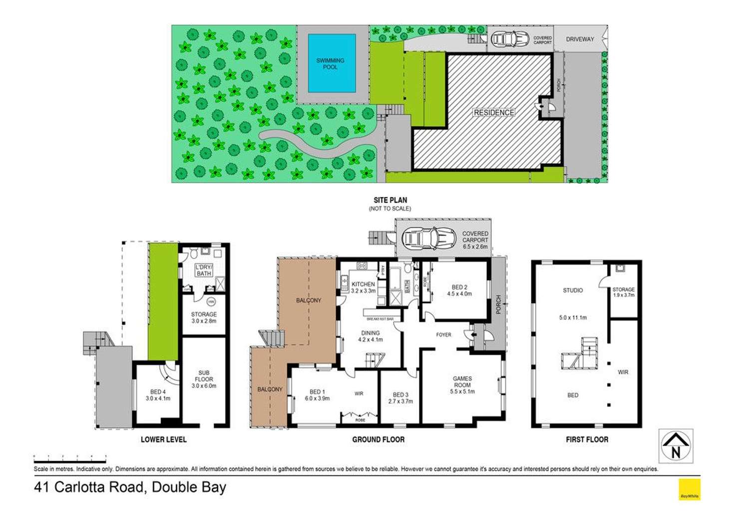 Floorplan of Homely house listing, 41 Carlotta Road, Double Bay NSW 2028